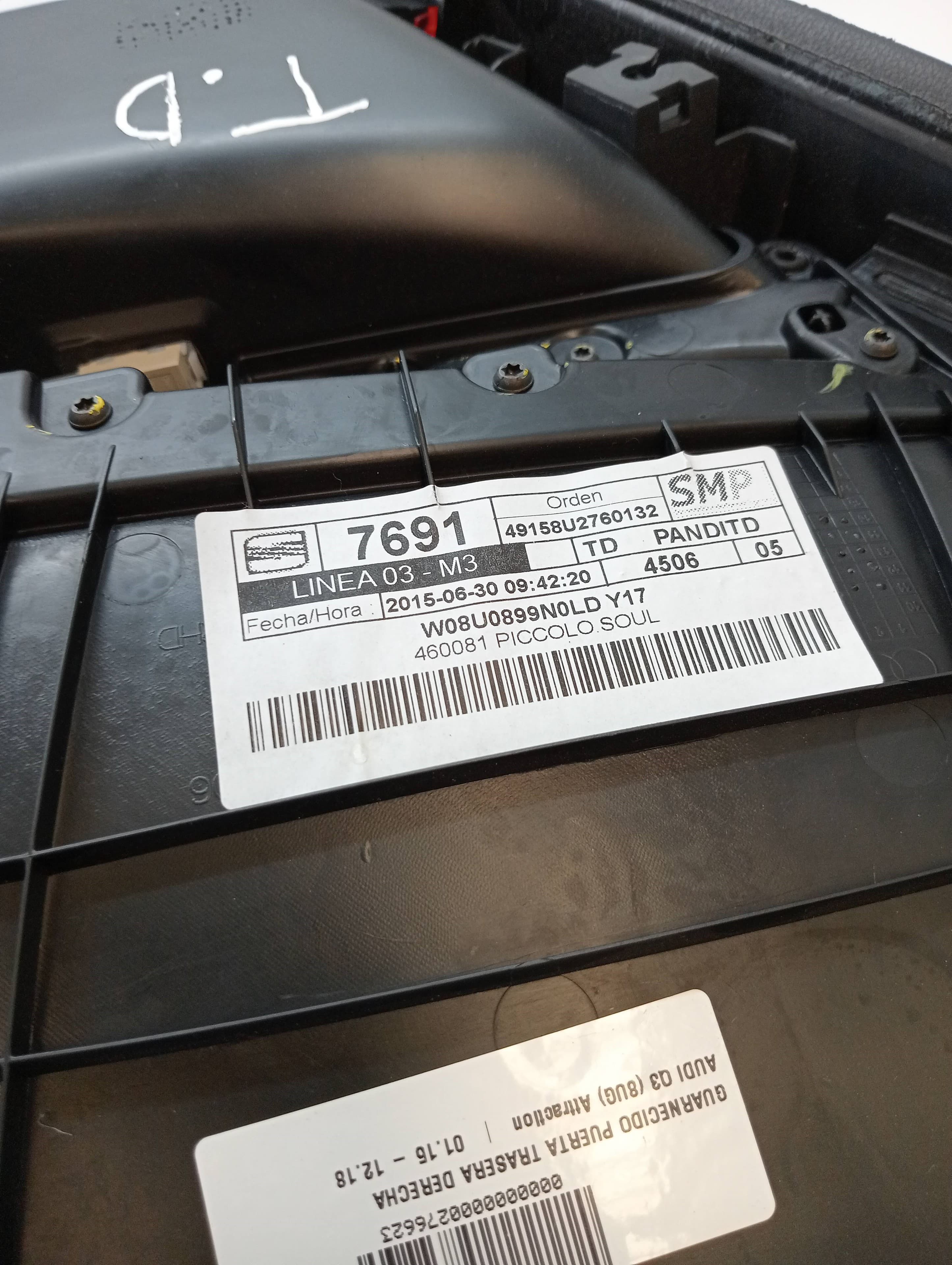 Guarnecido puerta trasera derecha AUDI Q3 (8UG) 2