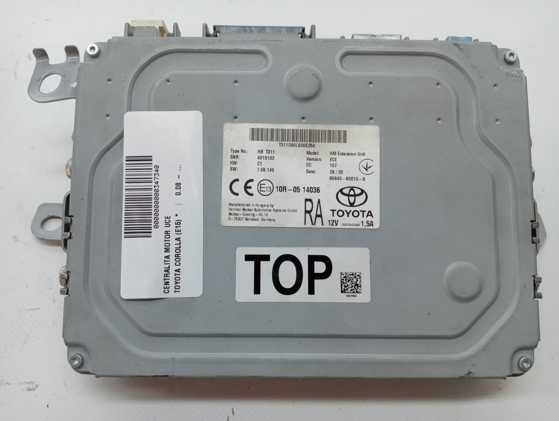 Centralita motor uce TOYOTA COROLLA (E15)