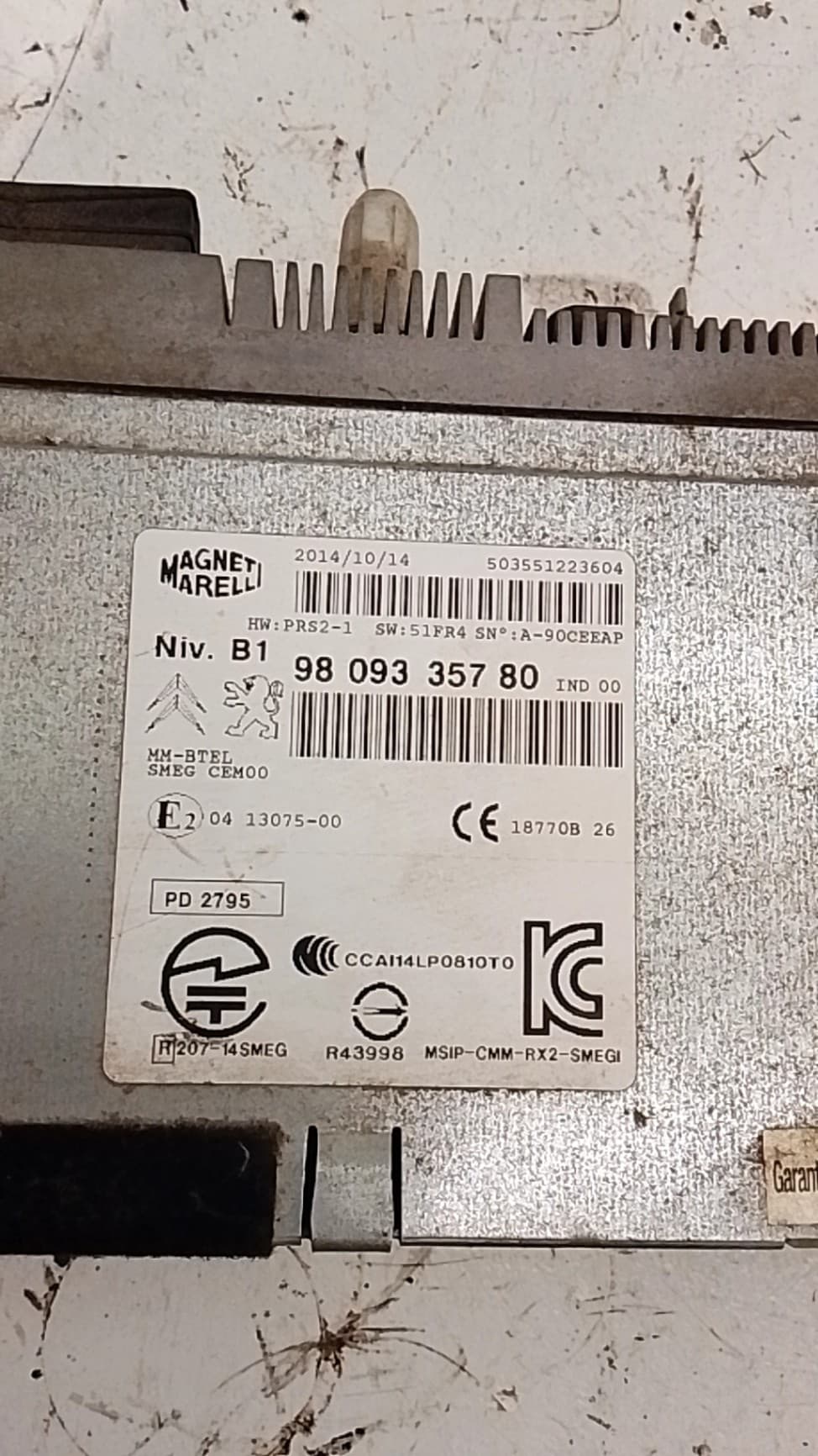 Sistema audio / radio cd CITROEN C4 CACTUS 3