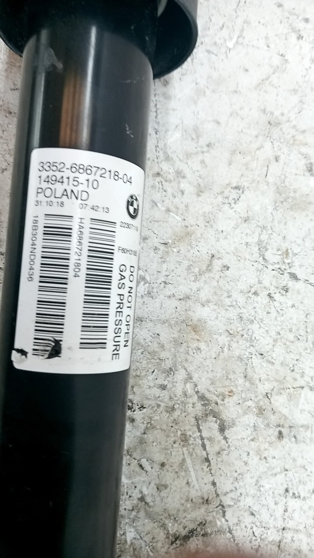 Amortiguador trasero izquierdo MINI 2