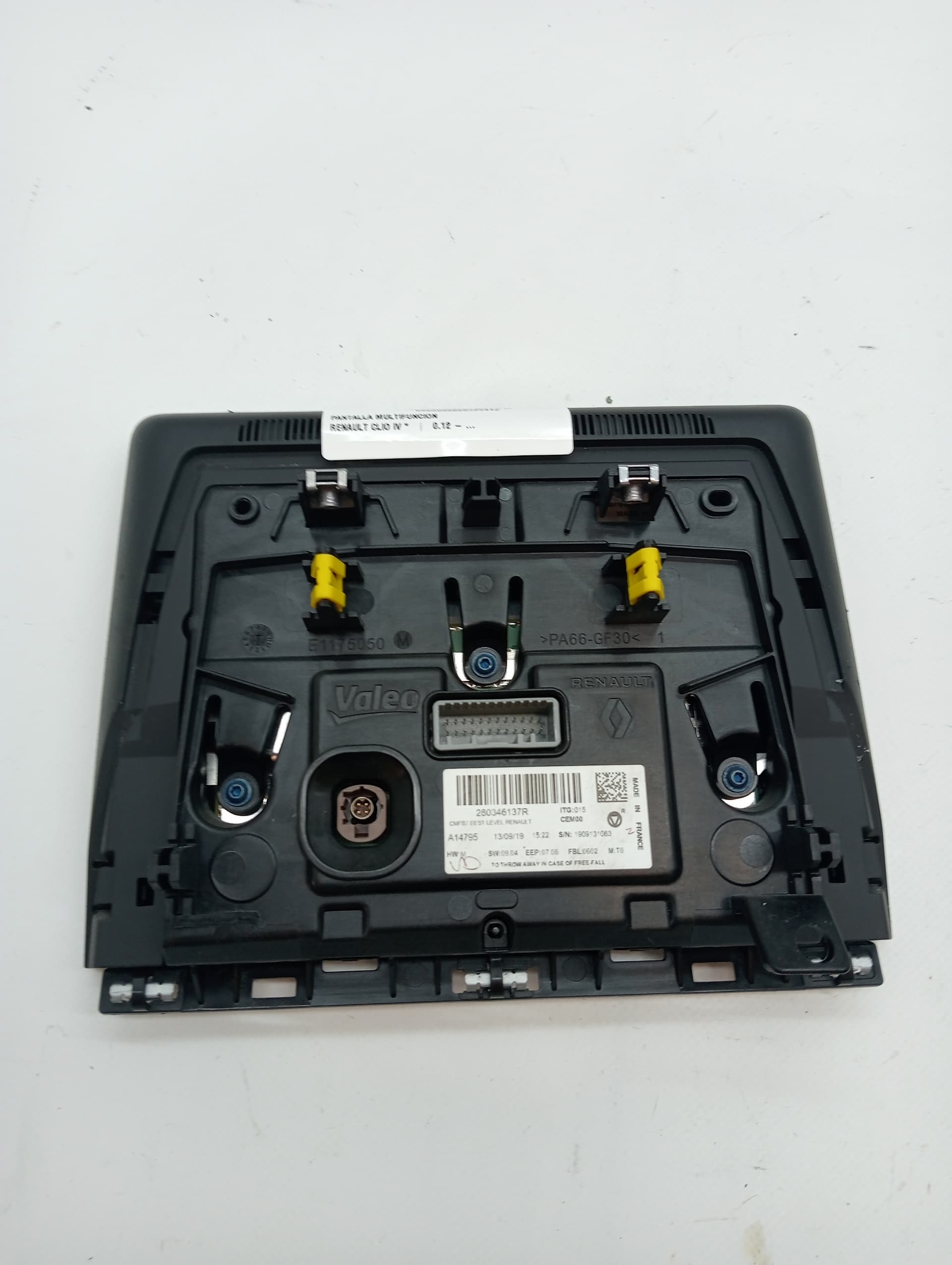 Pantalla multifuncion RENAULT CLIO IV 3