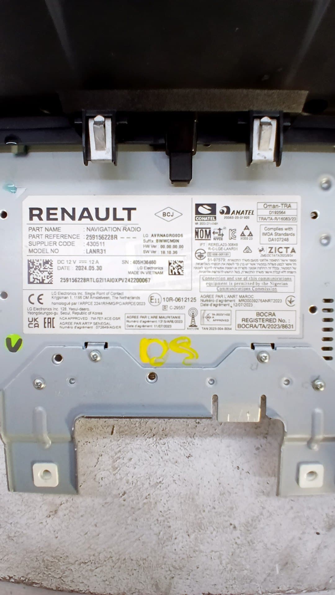 Pantalla multifuncion RENAULT MASTER IV FURGONETA 2