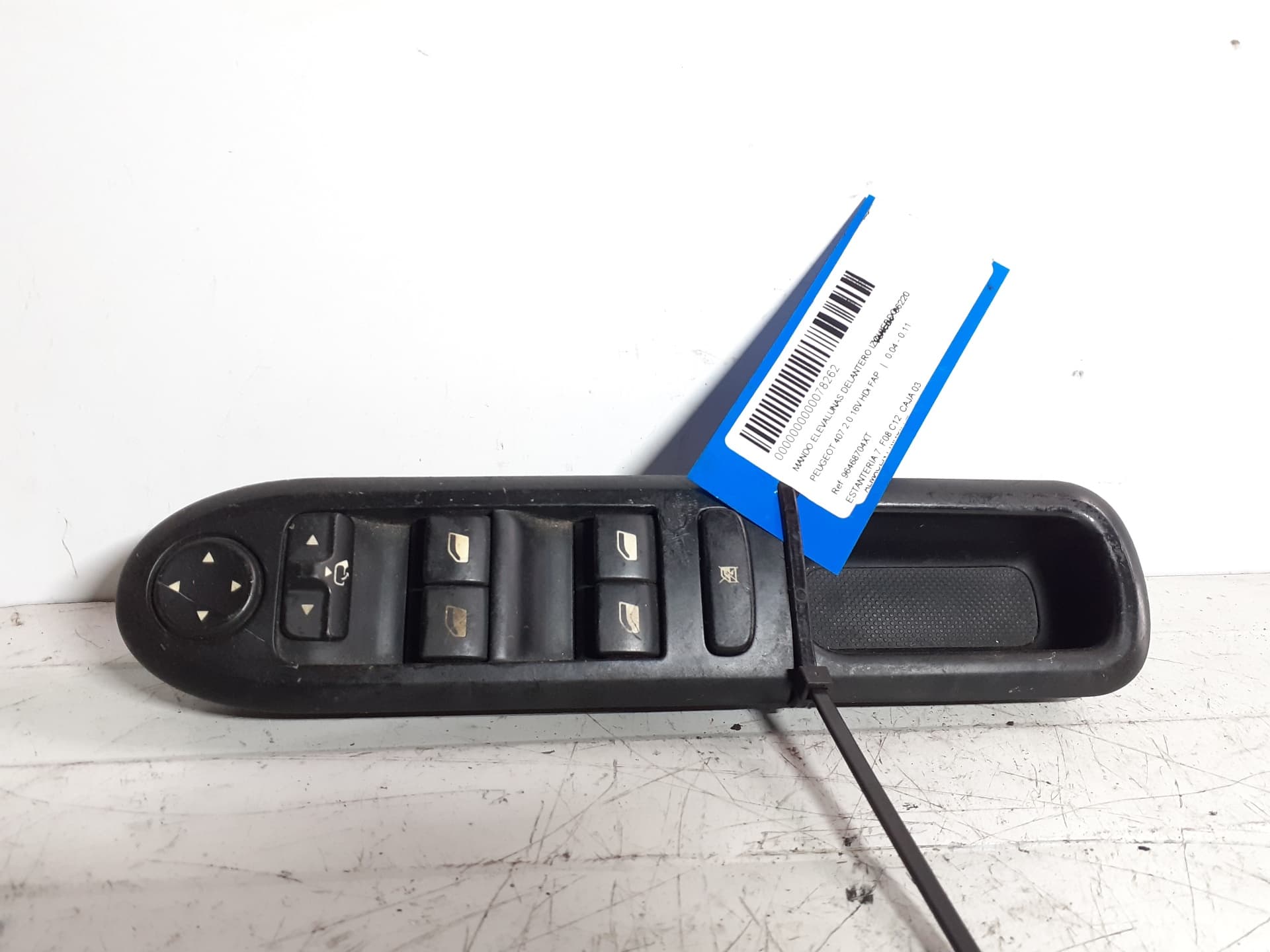 Mando elevalunas delantero izquierdo PEUGEOT 407