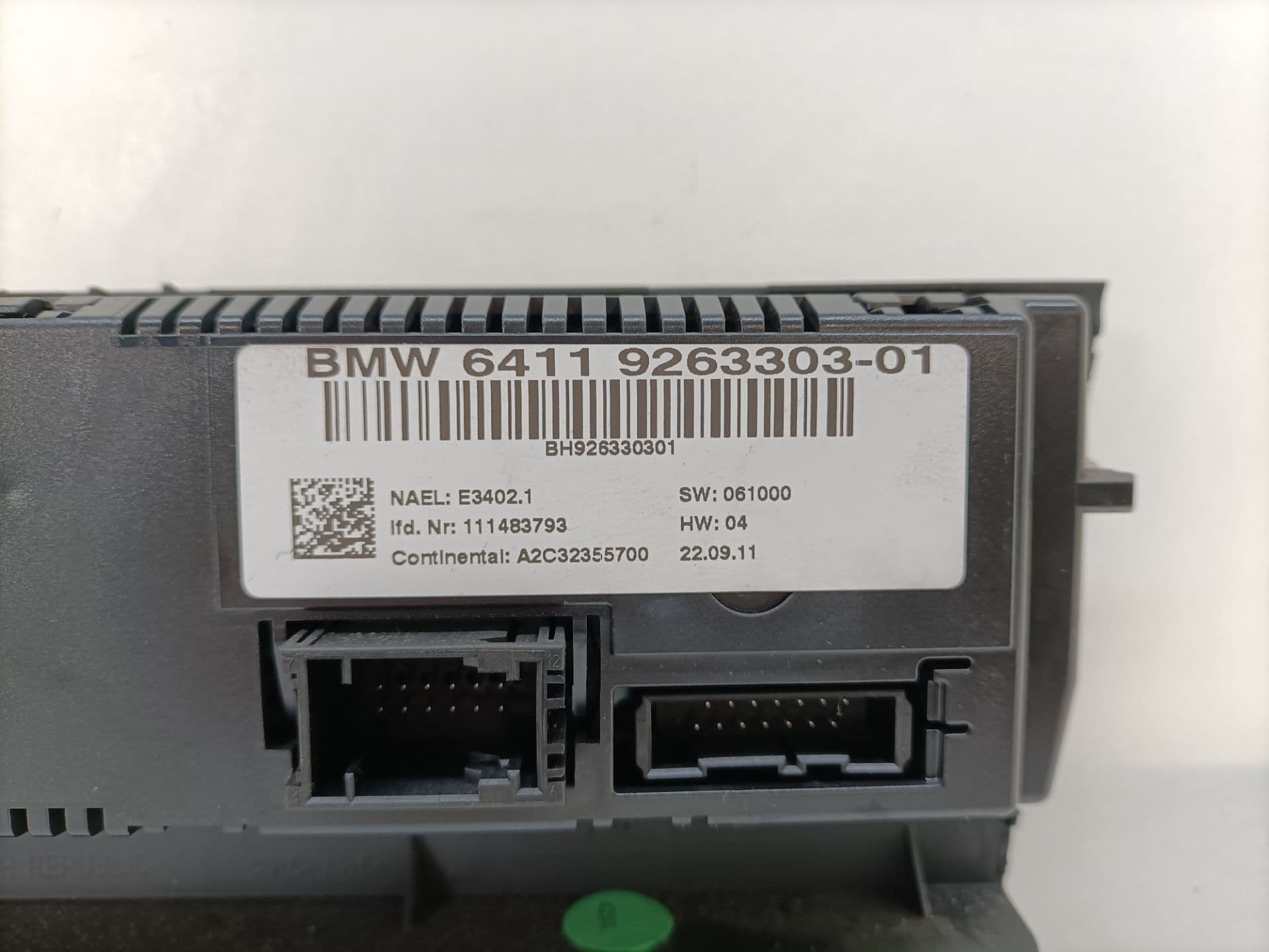 Mando climatizador BMW X1 (E84) 2