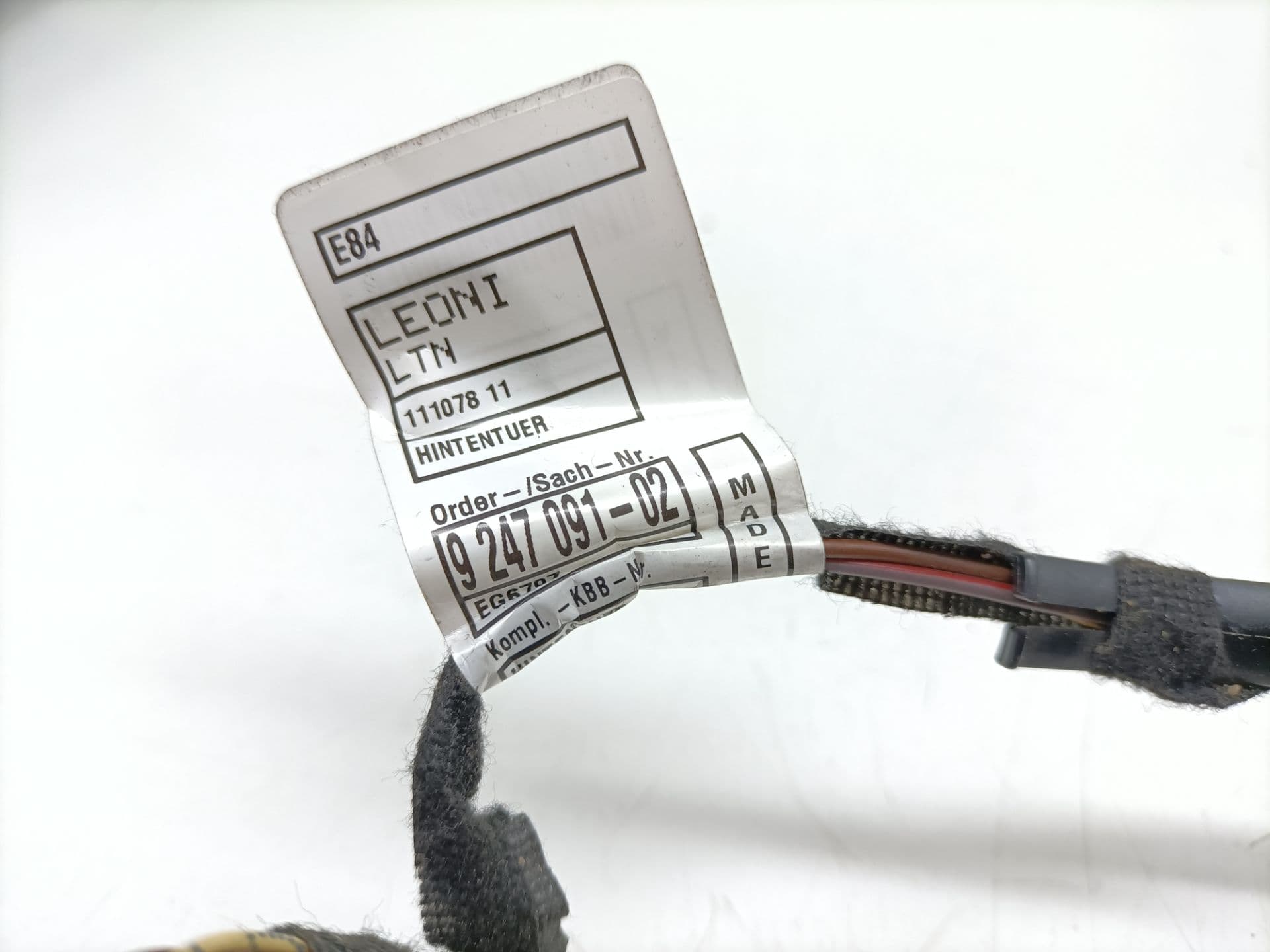 Cableado BMW X1 (E84) 4