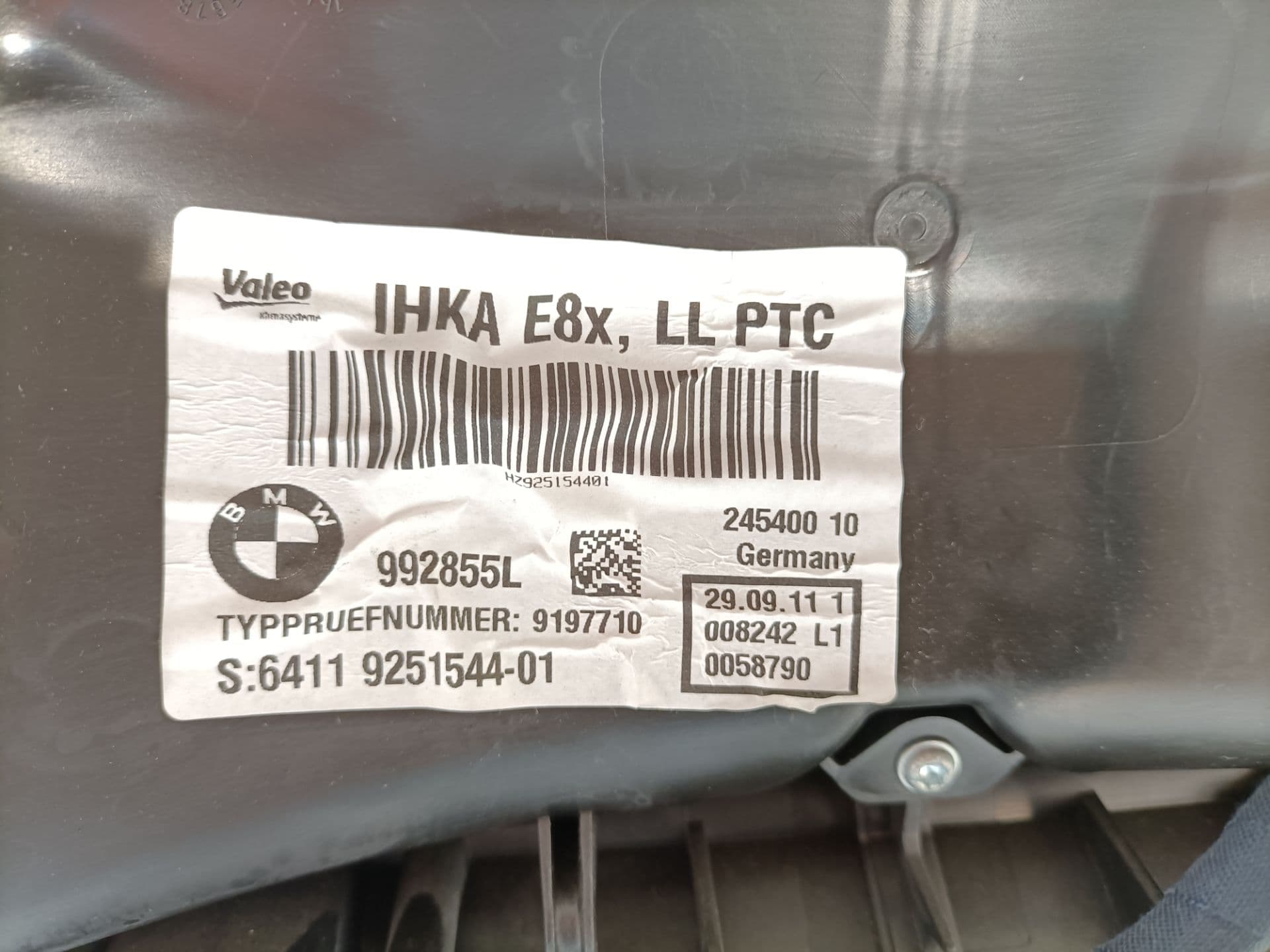 Mueble interior calefaccion BMW X1 (E84) 5