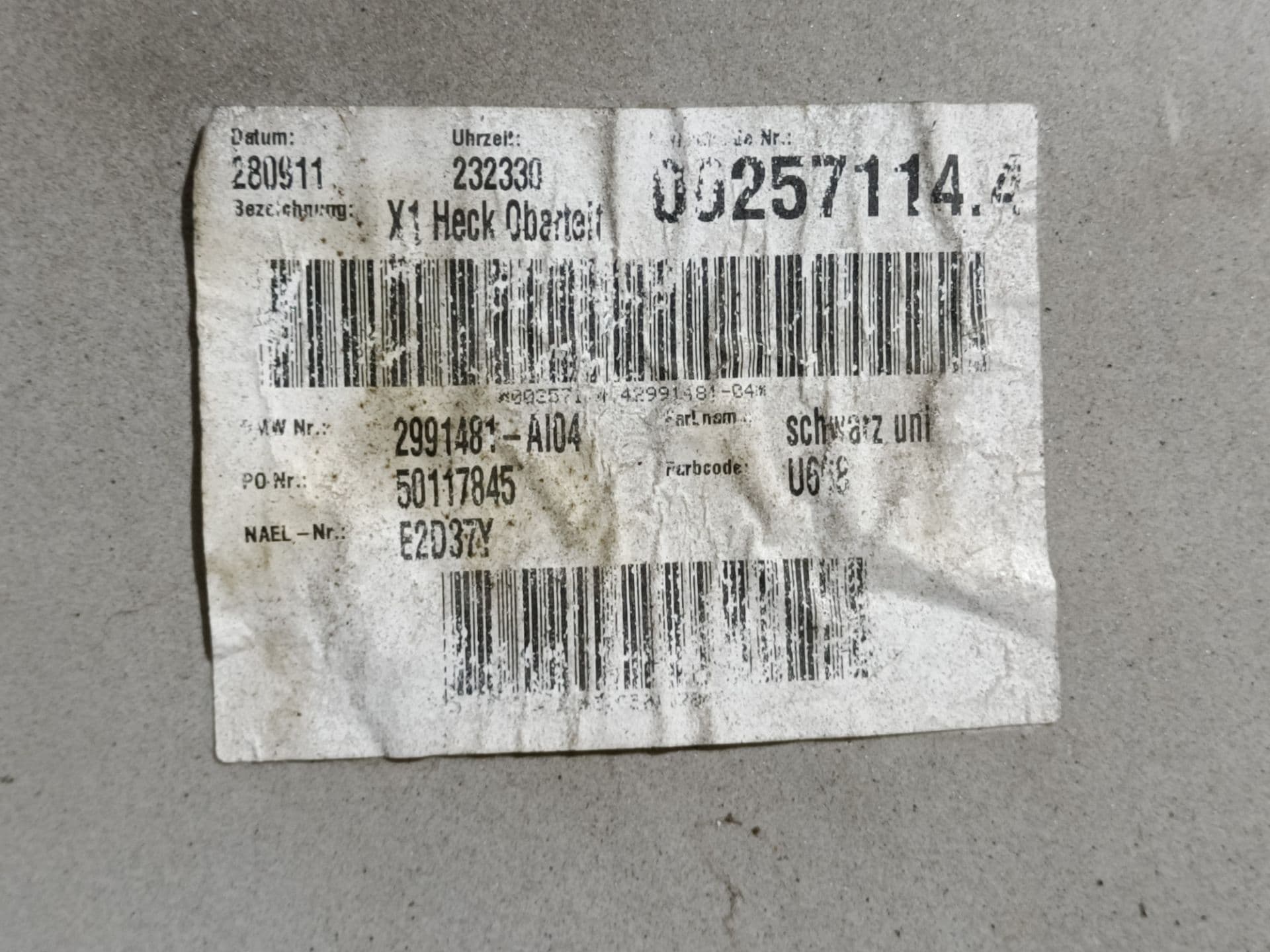 Paragolpes trasero BMW X1 (E84) 4