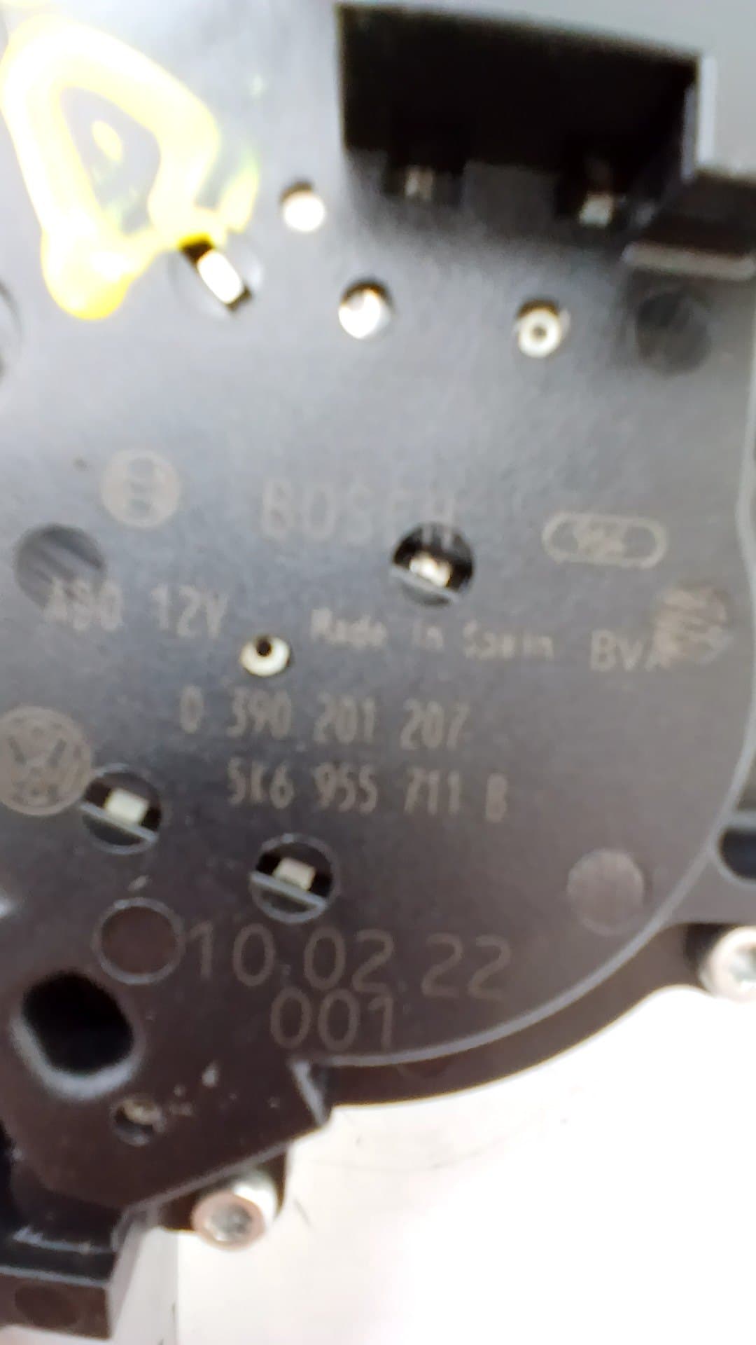 Motor limpia trasero VOLKSWAGEN POLO (6R1) 2