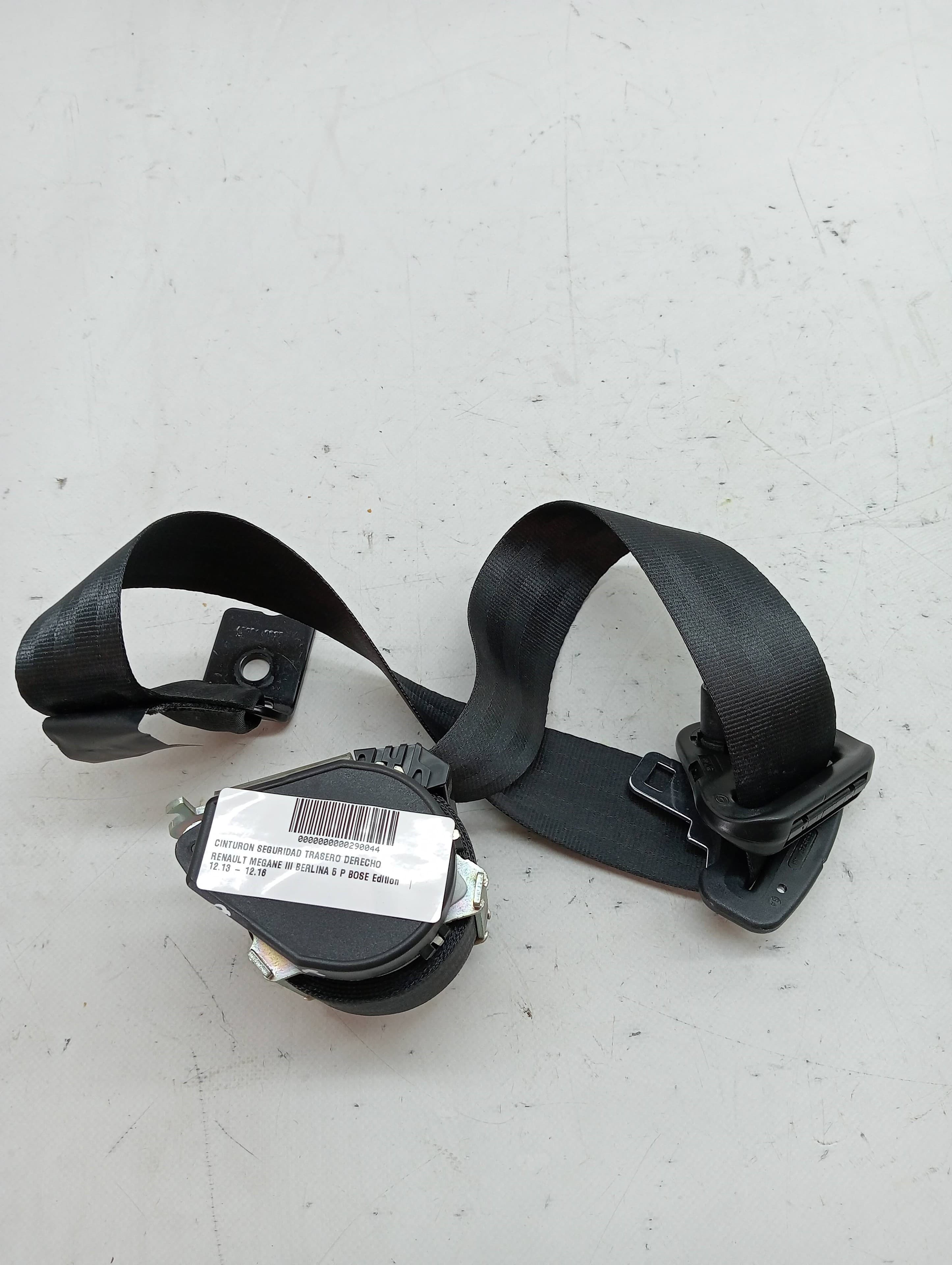 Cinturon seguridad trasero derecho RENAULT MEGANE III BERLINA 5 P