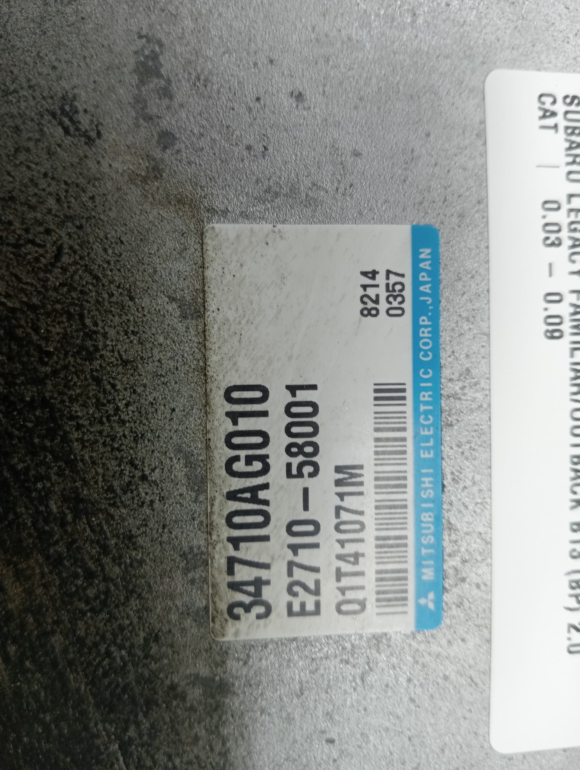 Modulo electronico SUBARU LEGACY FAMILIAR/OUTBACK B13 (BP) 3