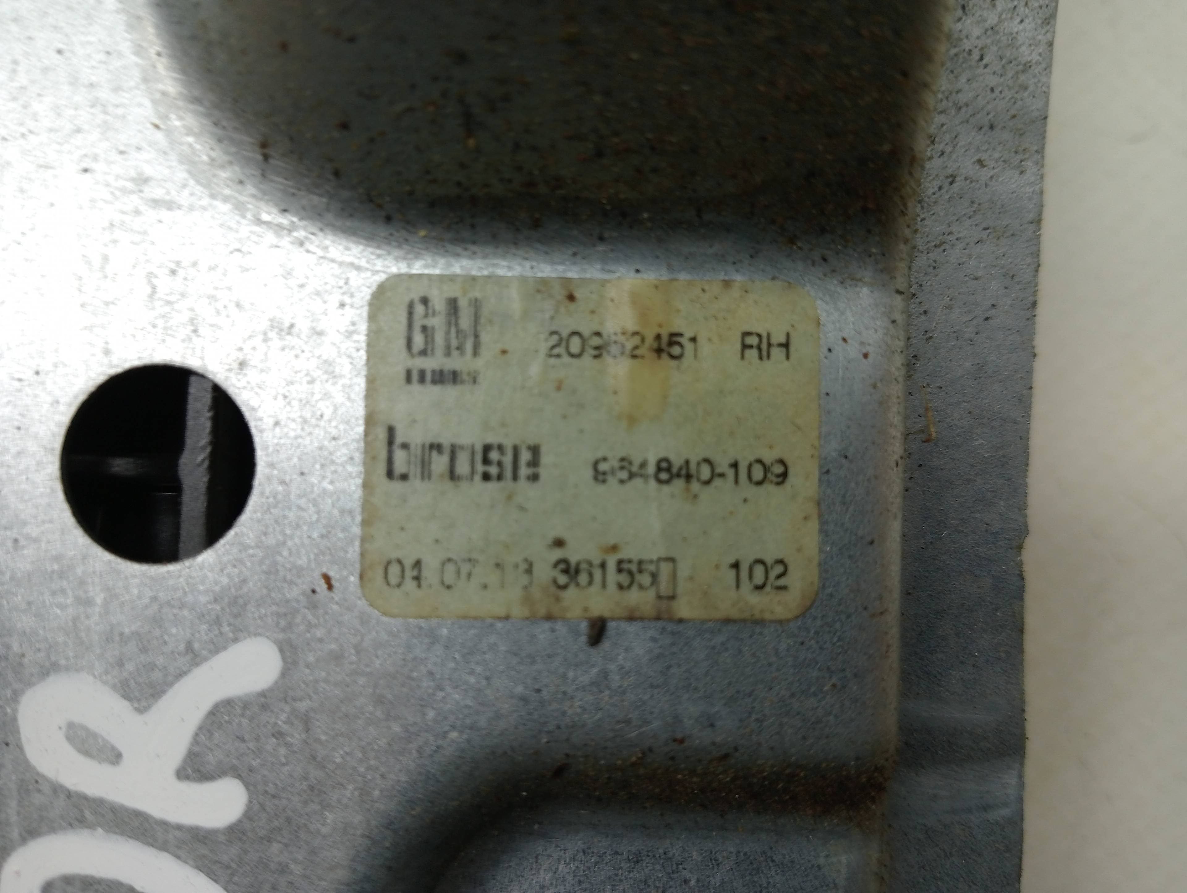 Elevalunas trasero derecho OPEL INSIGNIA BERLINA 2