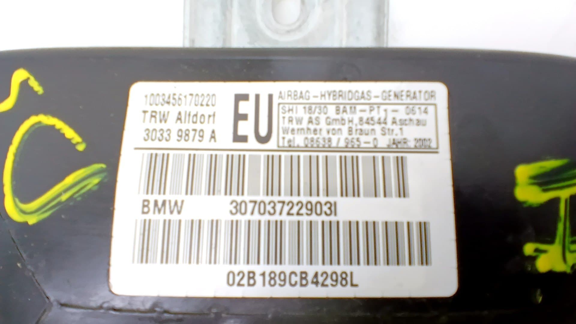 Airbag delantero izquierdo BMW SERIE 3 BERLINA (E46)