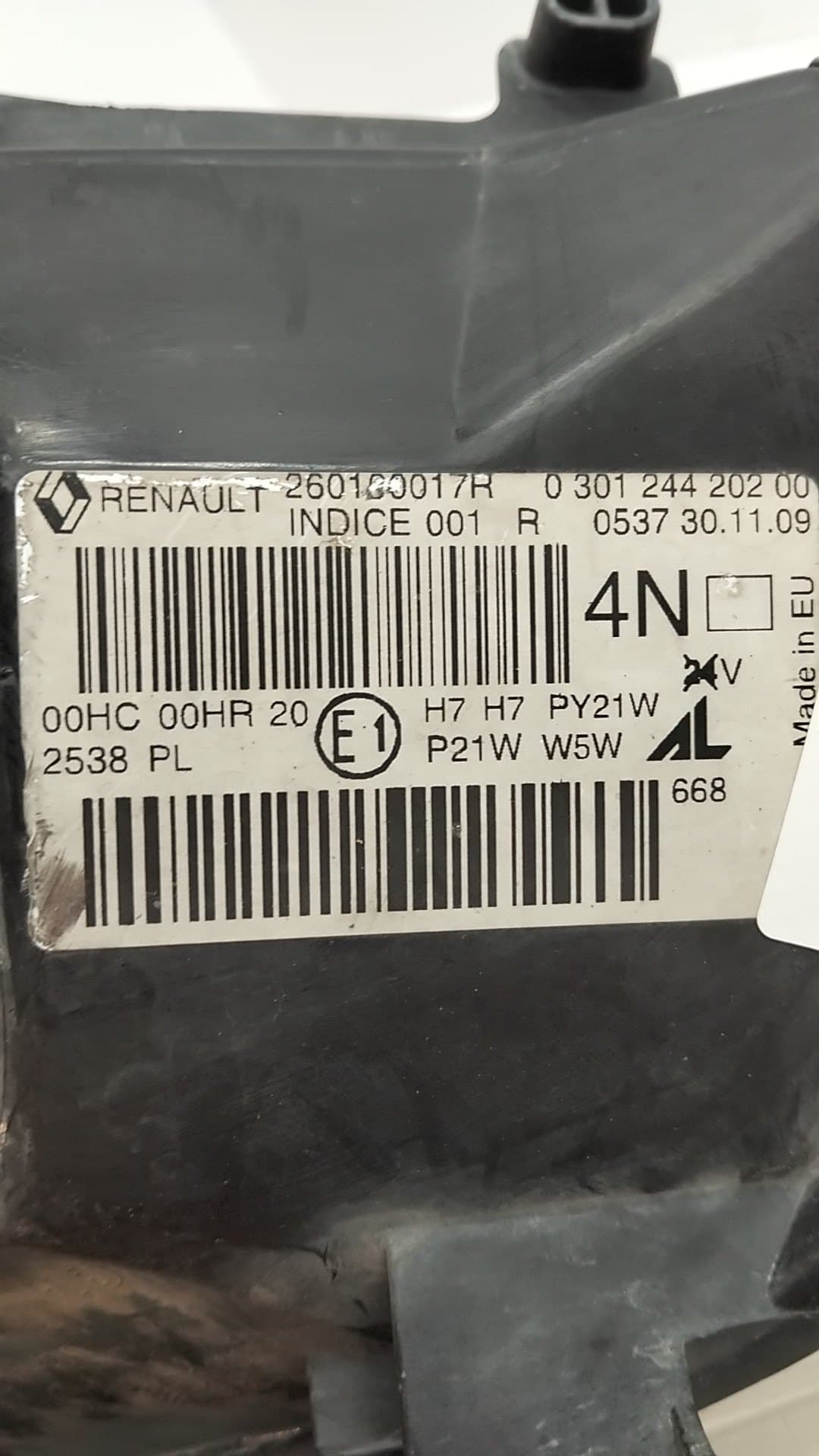 Faro derecho RENAULT MEGANE III BERLINA 5 P 2