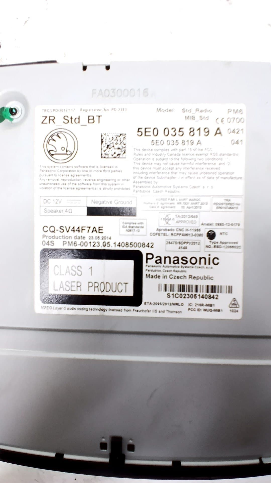 Sistema audio / radio cd SKODA OCTAVIA BERLINA (1Z3) 4