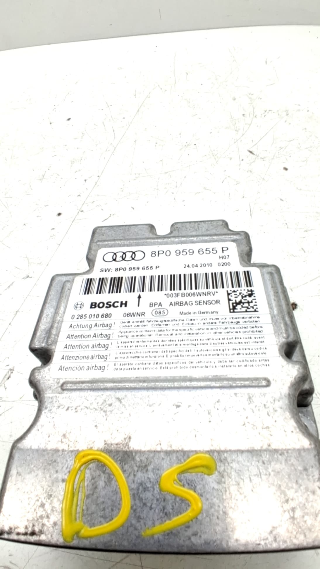 Centralita airbag AUDI A3 (8L)
