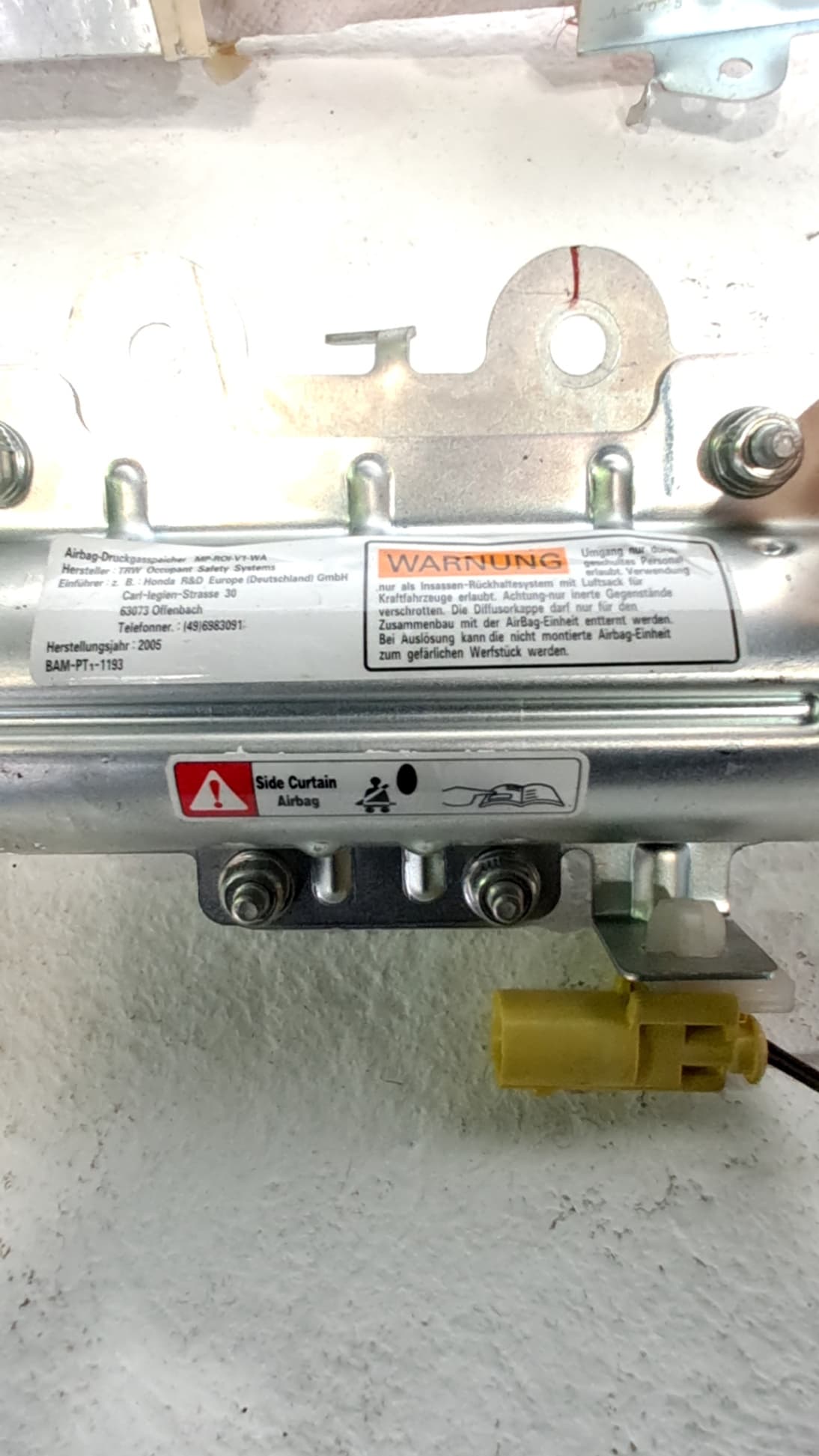Airbag cortina delantero izquierdo HONDA ACCORD BERLINA (CL/CN) 2