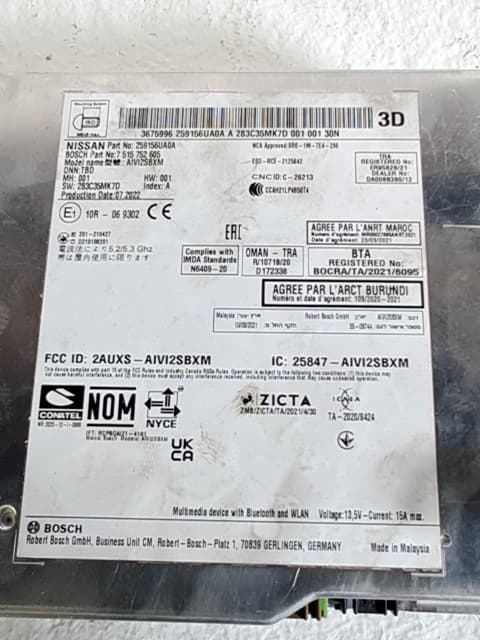 Sistema audio / radio cd NISSAN X-TRAIL 2