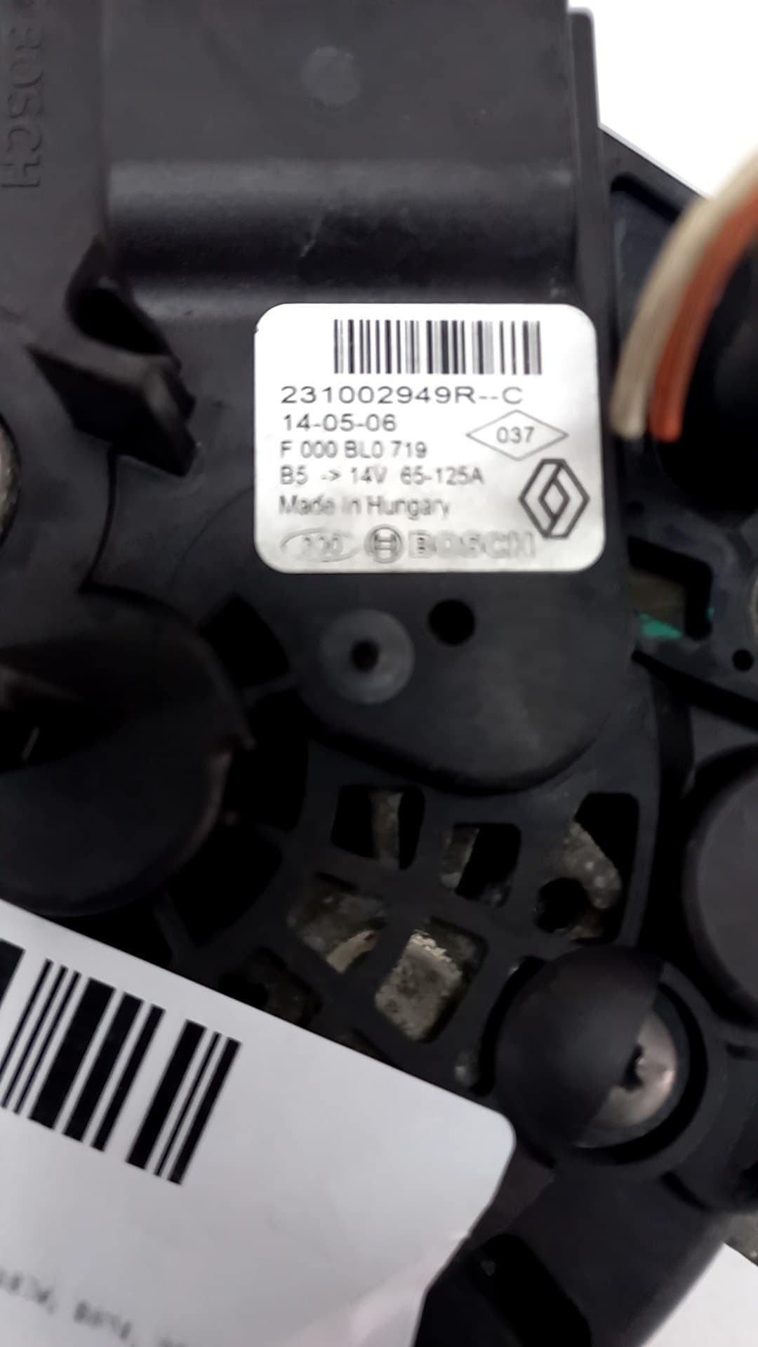 Alternador DACIA SANDERO