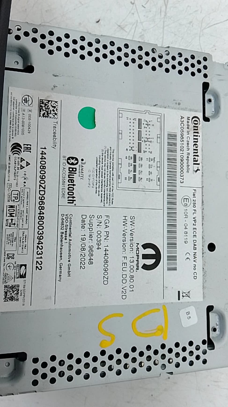 Sistema audio / radio cd CITROEN JUMPER CAJA ABIERTA (06.2006 =>) 4