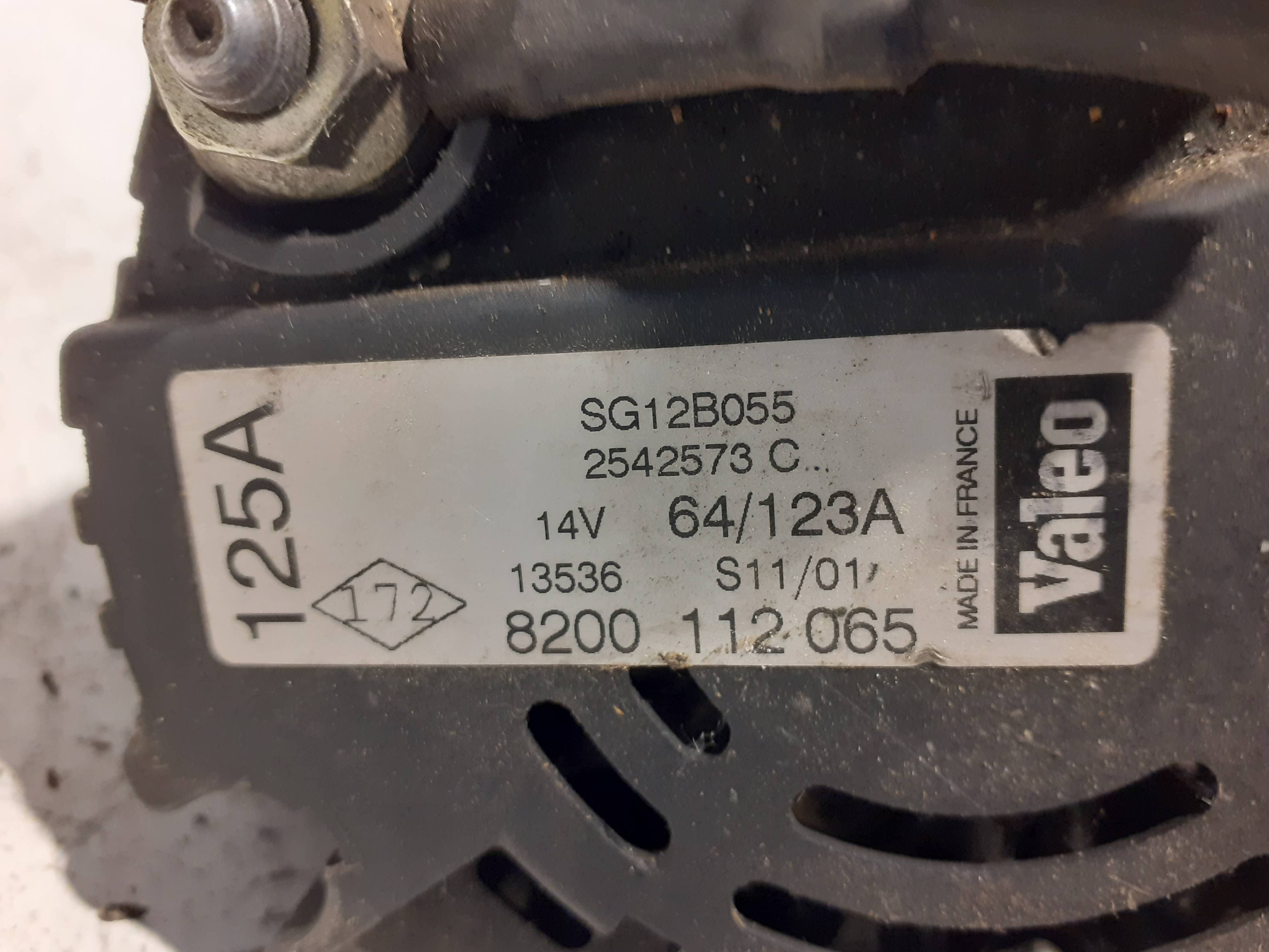 Alternador RENAULT LAGUNA II (BG0) 2