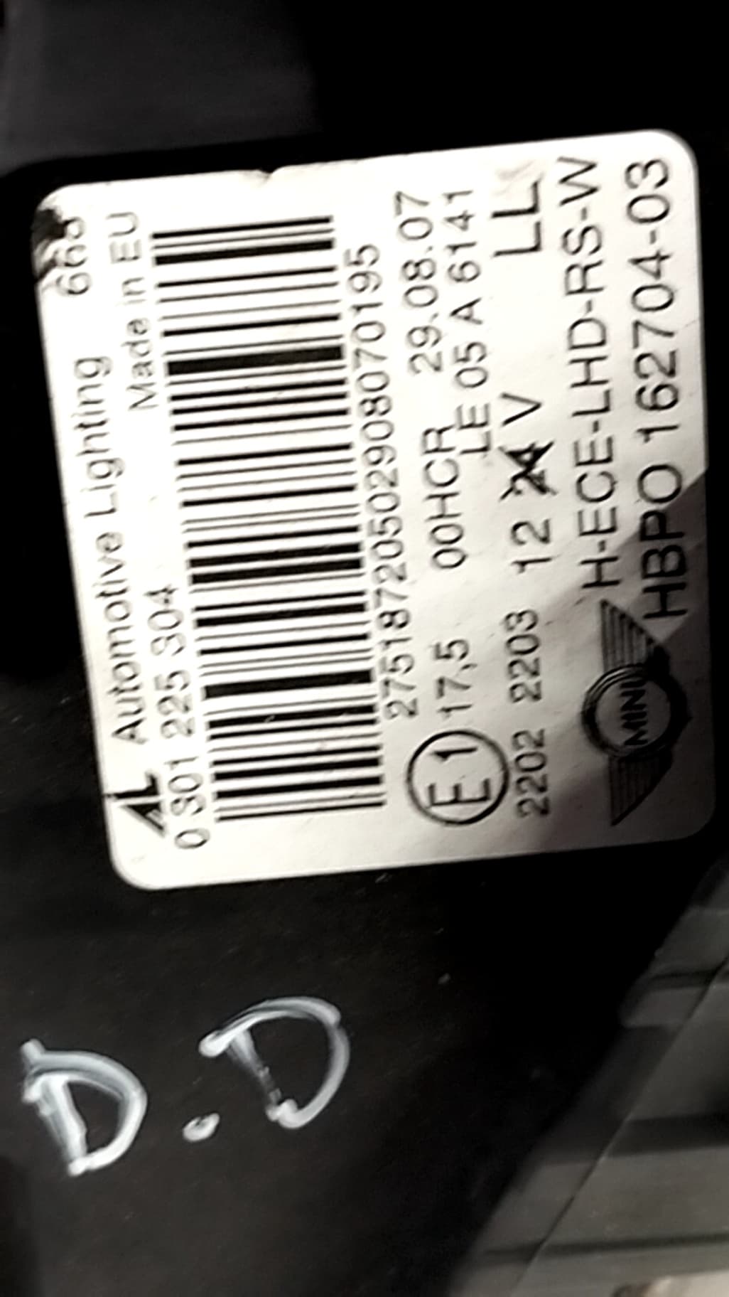 Faro derecho MINI (R56) 5