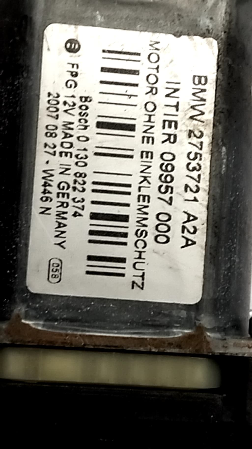 Motor elevalunas delantero izquierdo MINI (R56) 2