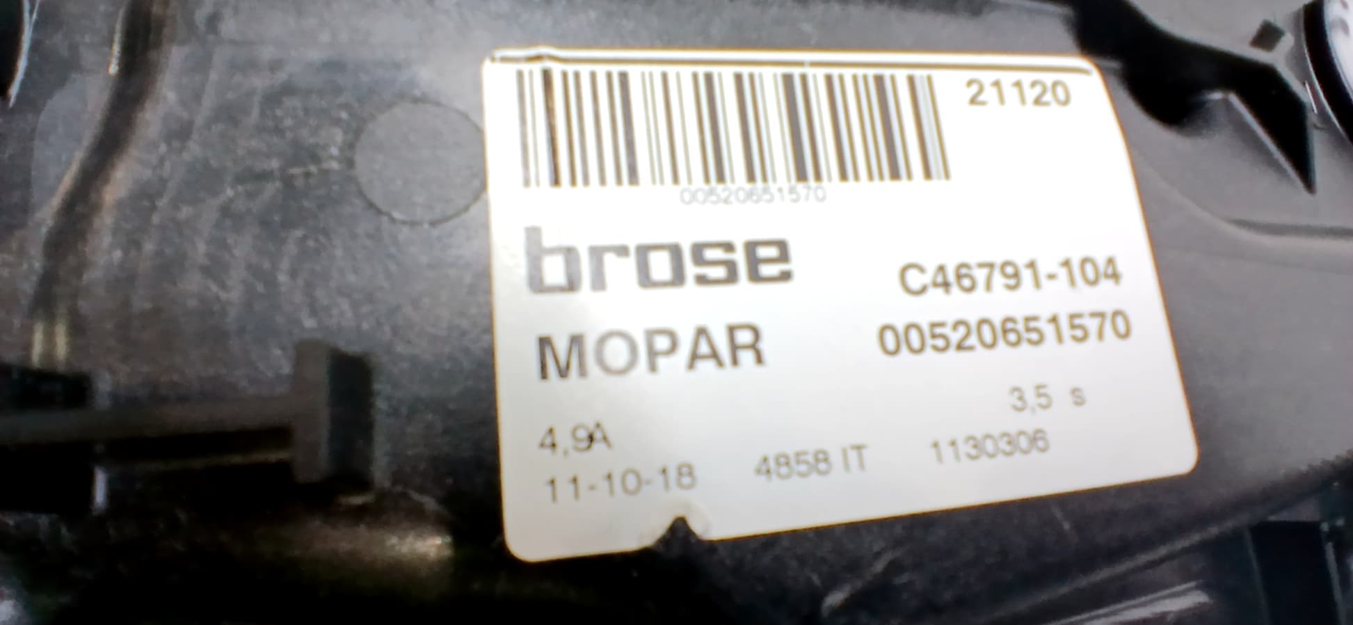 Elevalunas trasero izquierdo JEEP RENEGADE 2