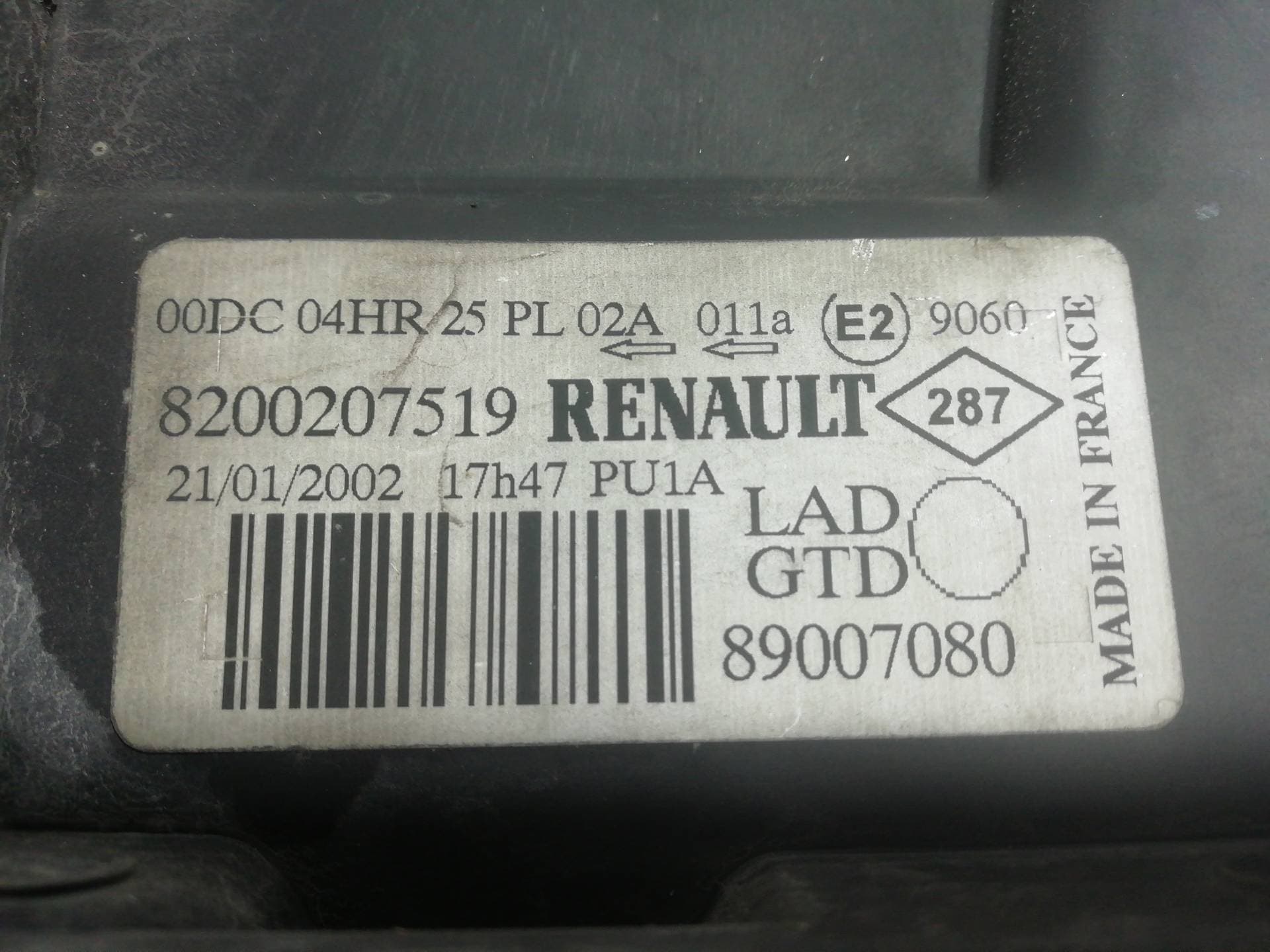 Faro izquierdo RENAULT LAGUNA II (BG0) 2
