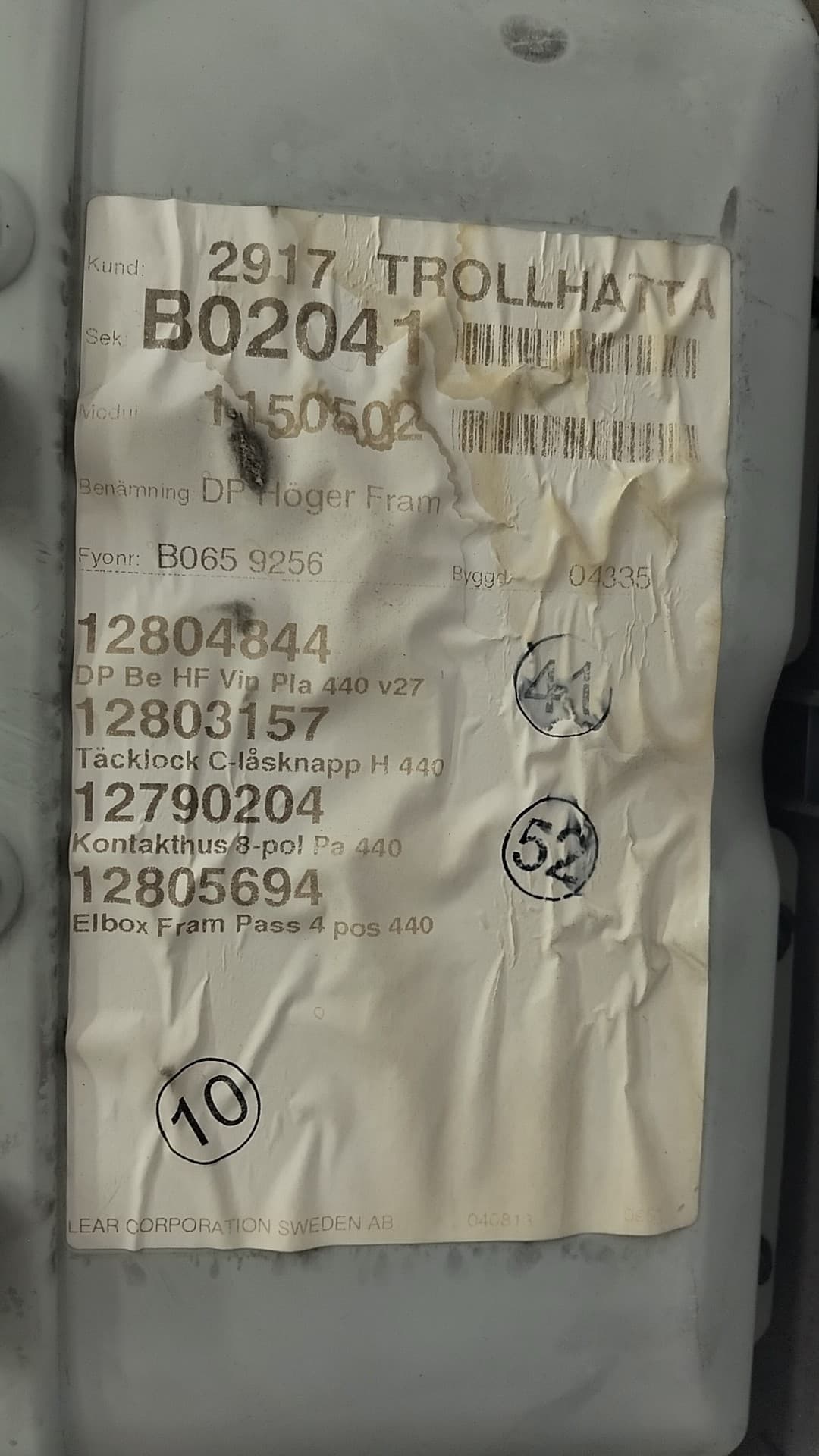 Guarnecido puerta delantera derecha SAAB 9-3 (YS3F, E79, D79, D75) 2