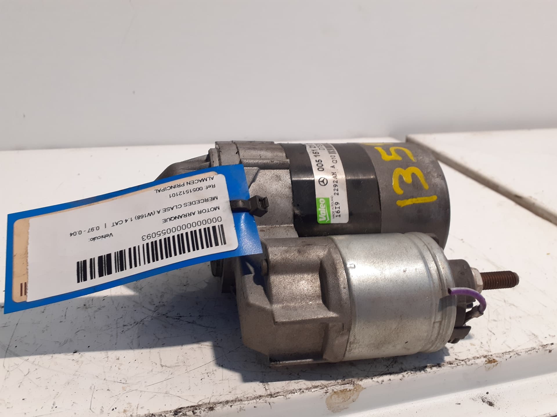 Motor arranque MERCEDES-BENZ CLASE A (W168)