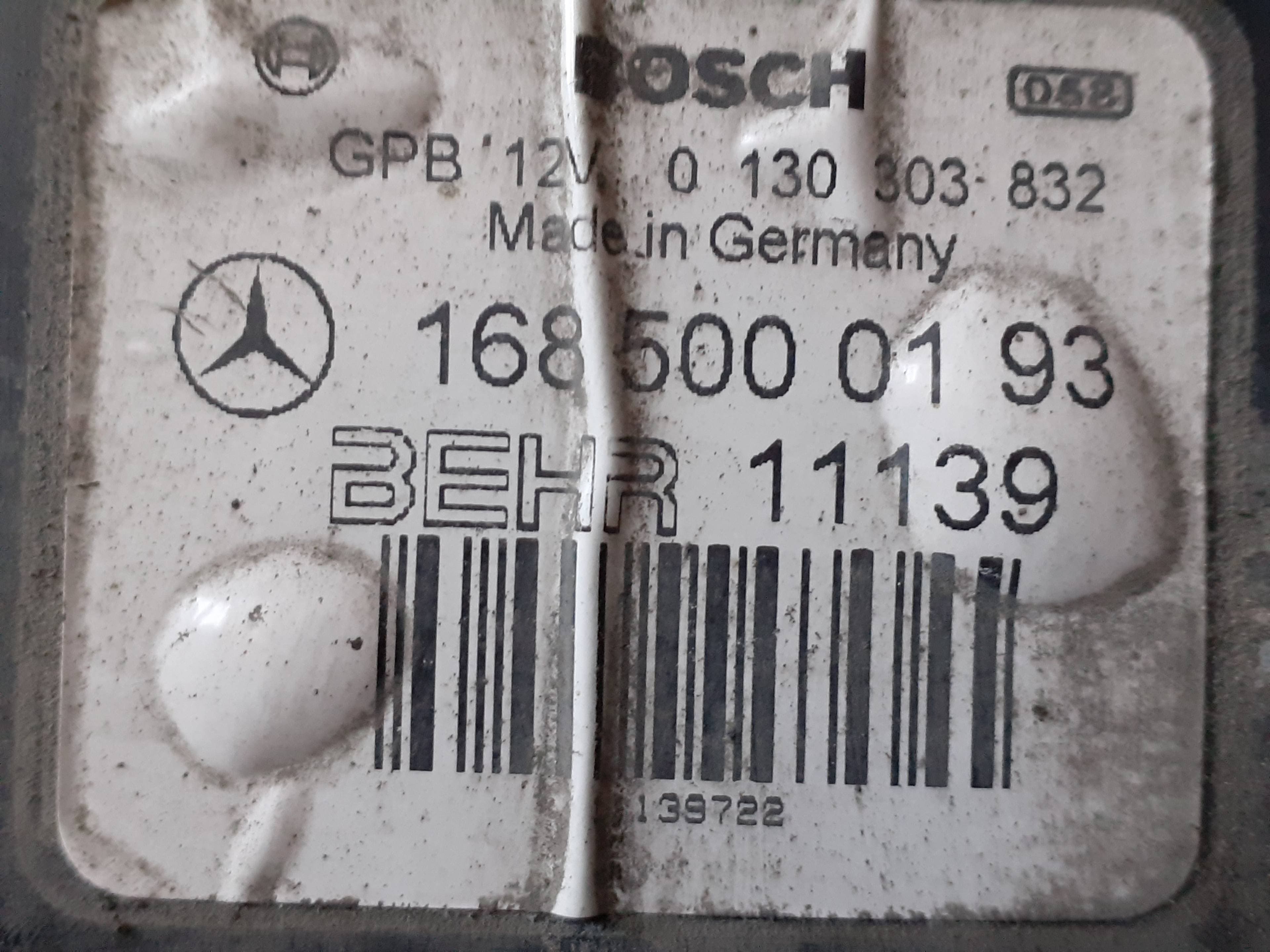 Electroventilador MERCEDES-BENZ CLASE A (W168) 2