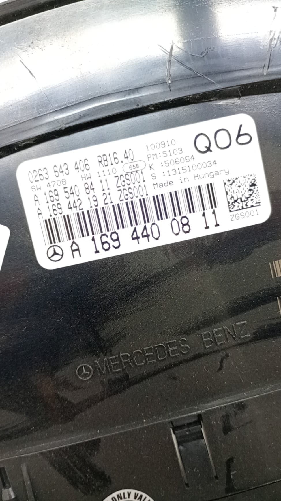 Cuadro instrumentos MERCEDES-BENZ CLASE A (W169) 2