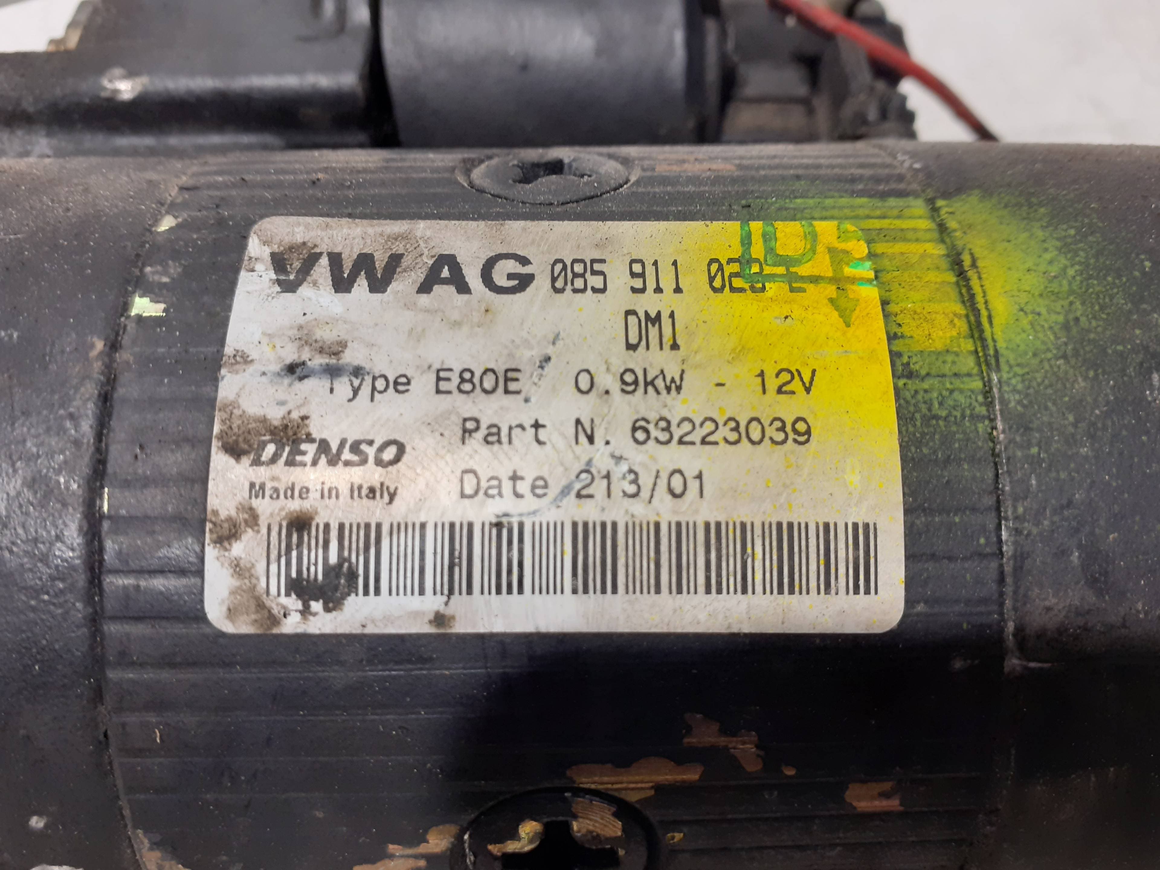 Motor arranque VOLKSWAGEN POLO BERLINA (6N2) 2