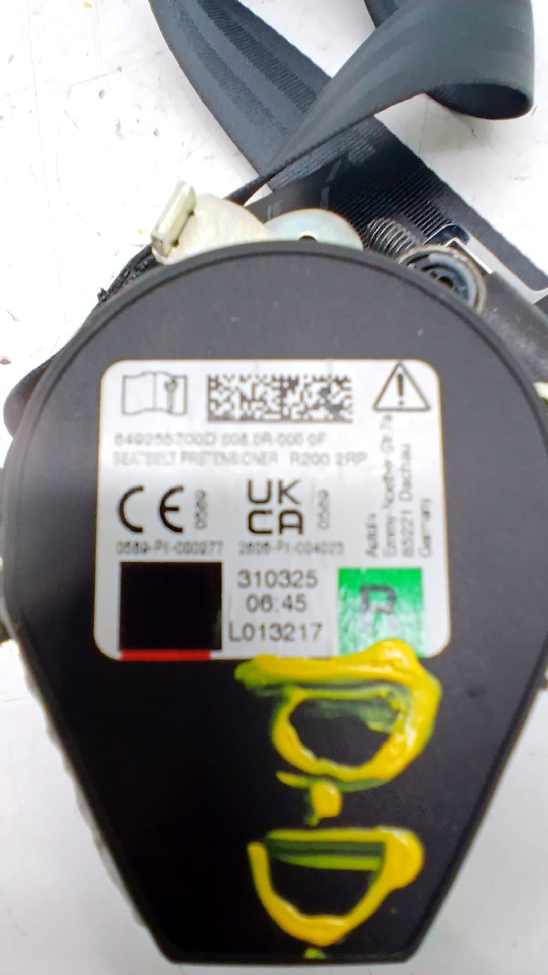 Cinturon seguridad delantero derecho DACIA SANDERO 2