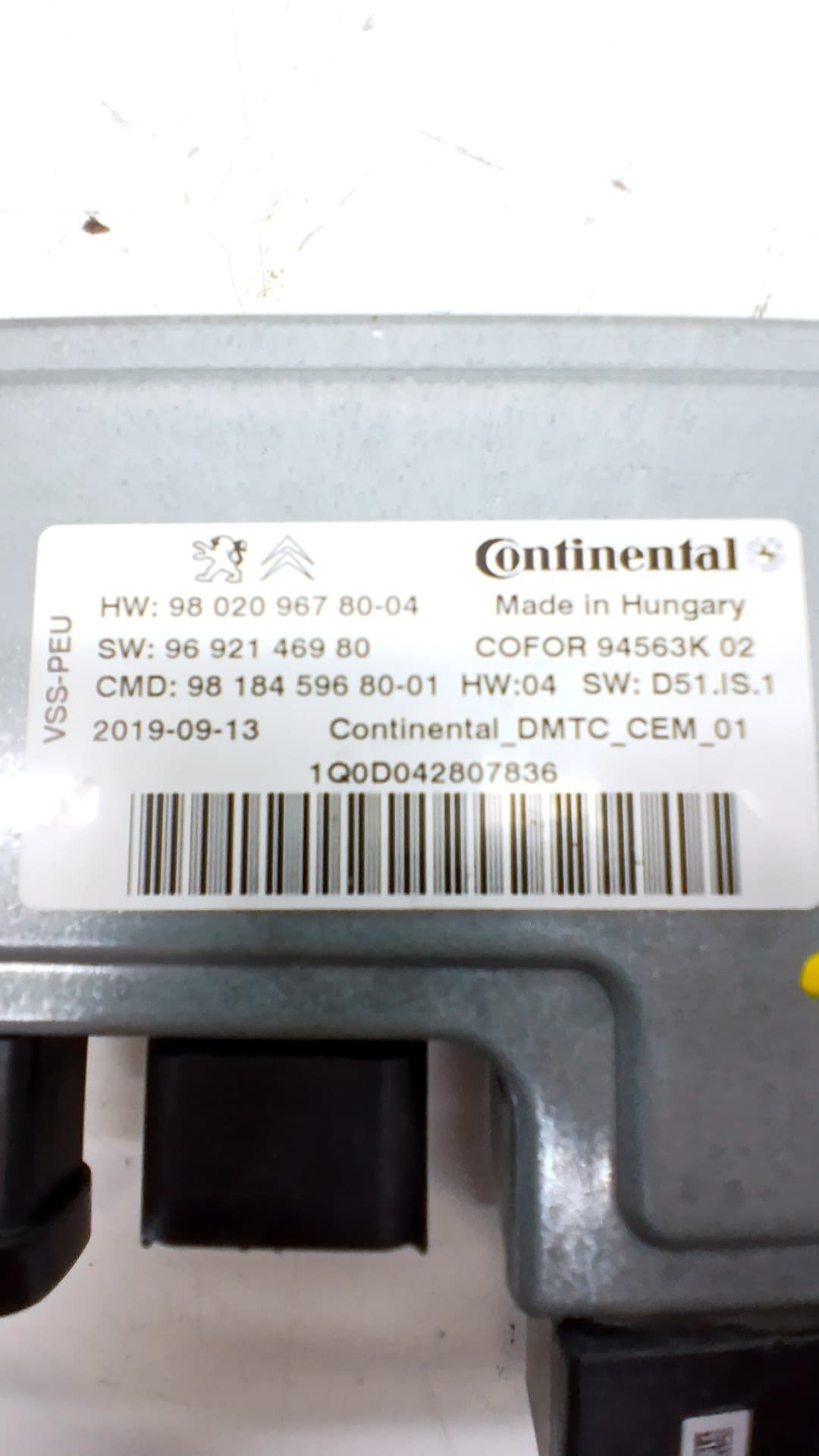 Centralita start / stop CITROEN JUMPY SPACETOURER 2
