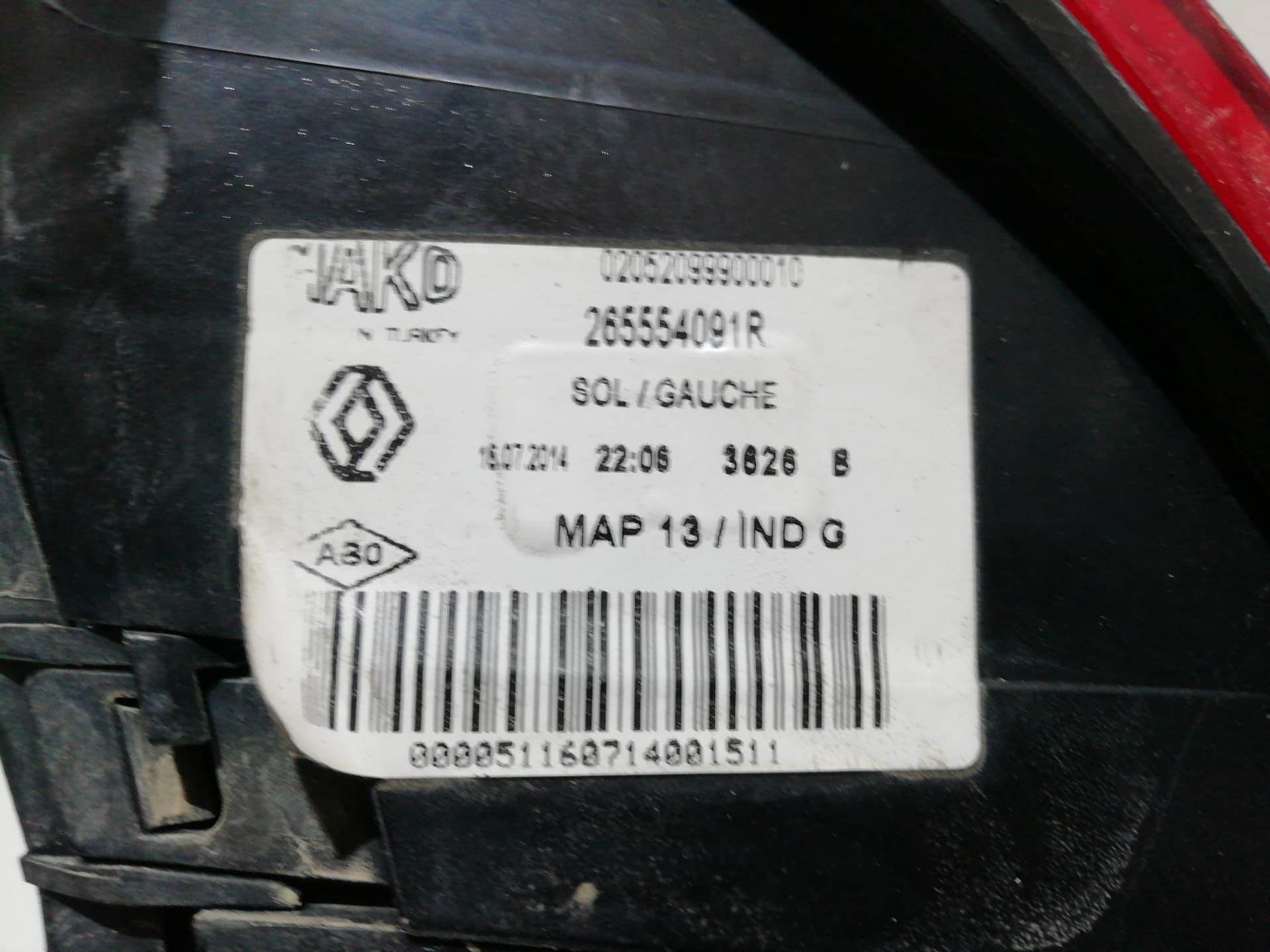 Piloto trasero izquierdo RENAULT CLIO IV 4