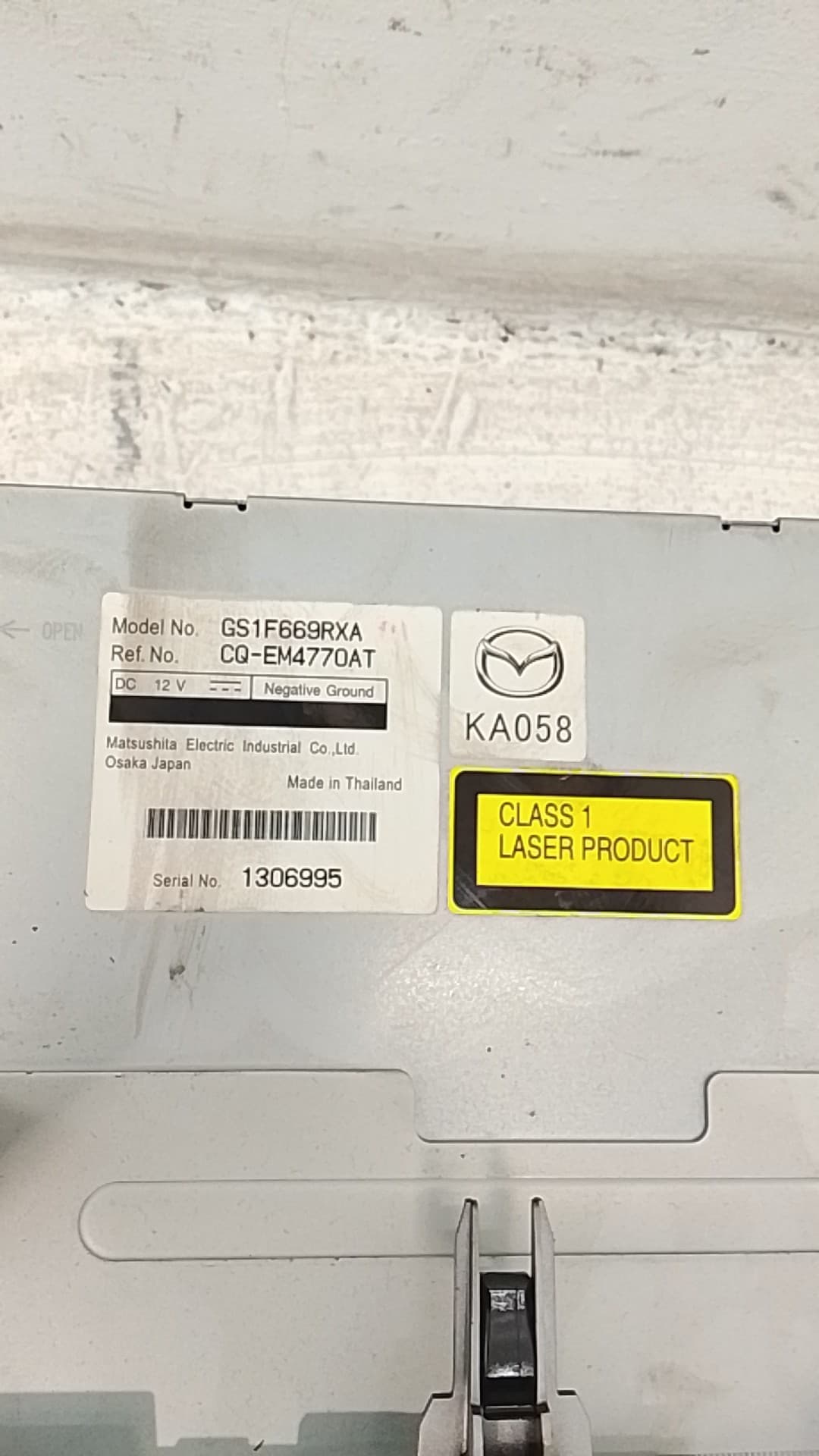 Sistema audio / radio cd MAZDA 6 BERLINA (GG) 4