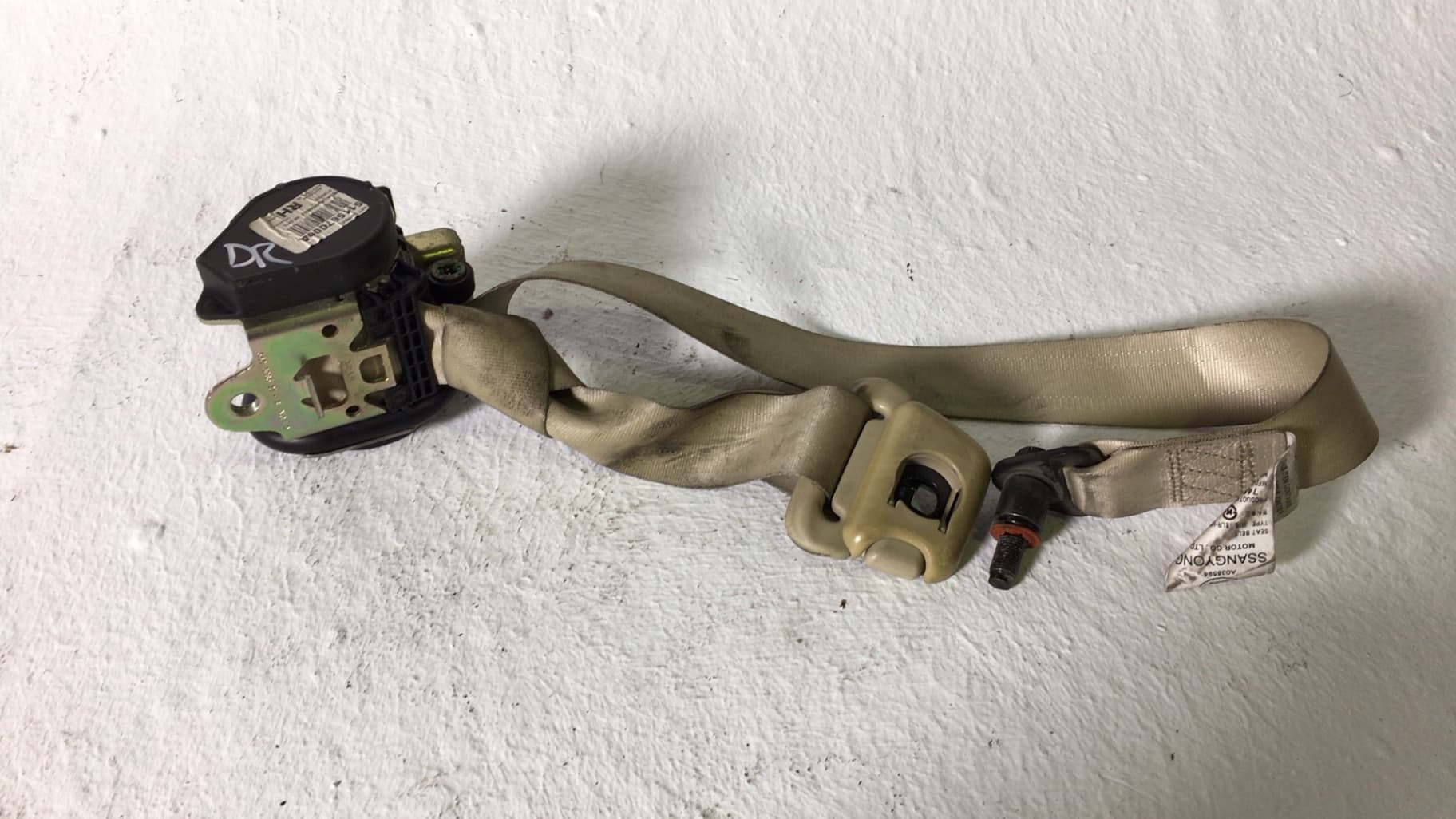 Cinturon seguridad delantero derecho SSANGYONG REXTON