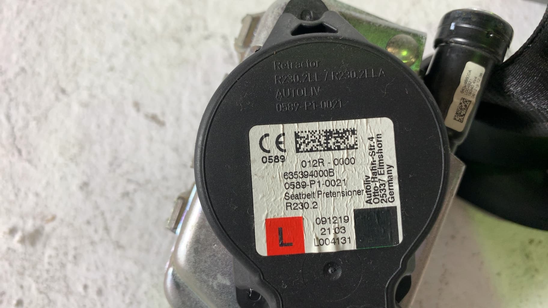 Cinturon seguridad delantero izquierdo JAGUAR F-PACE 2