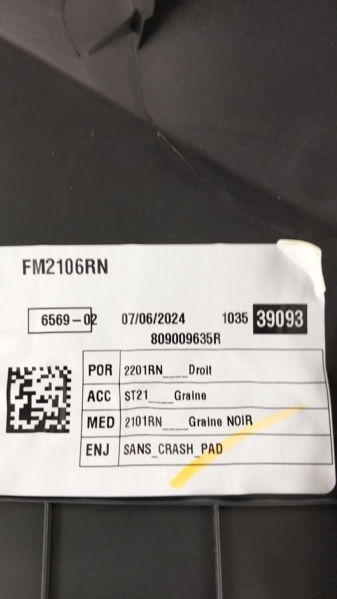 Guarnecido puerta delantera derecha RENAULT KANGOO 2