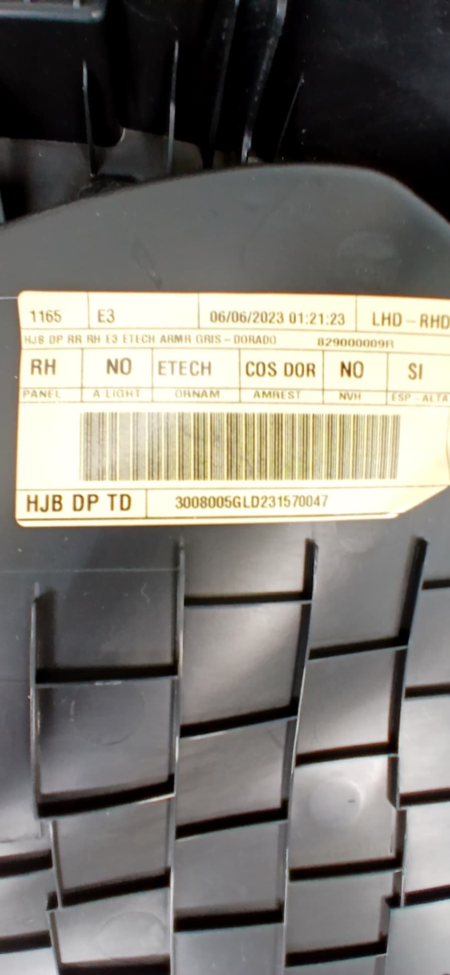 Guarnecido puerta trasera derecha RENAULT CAPTUR II 2