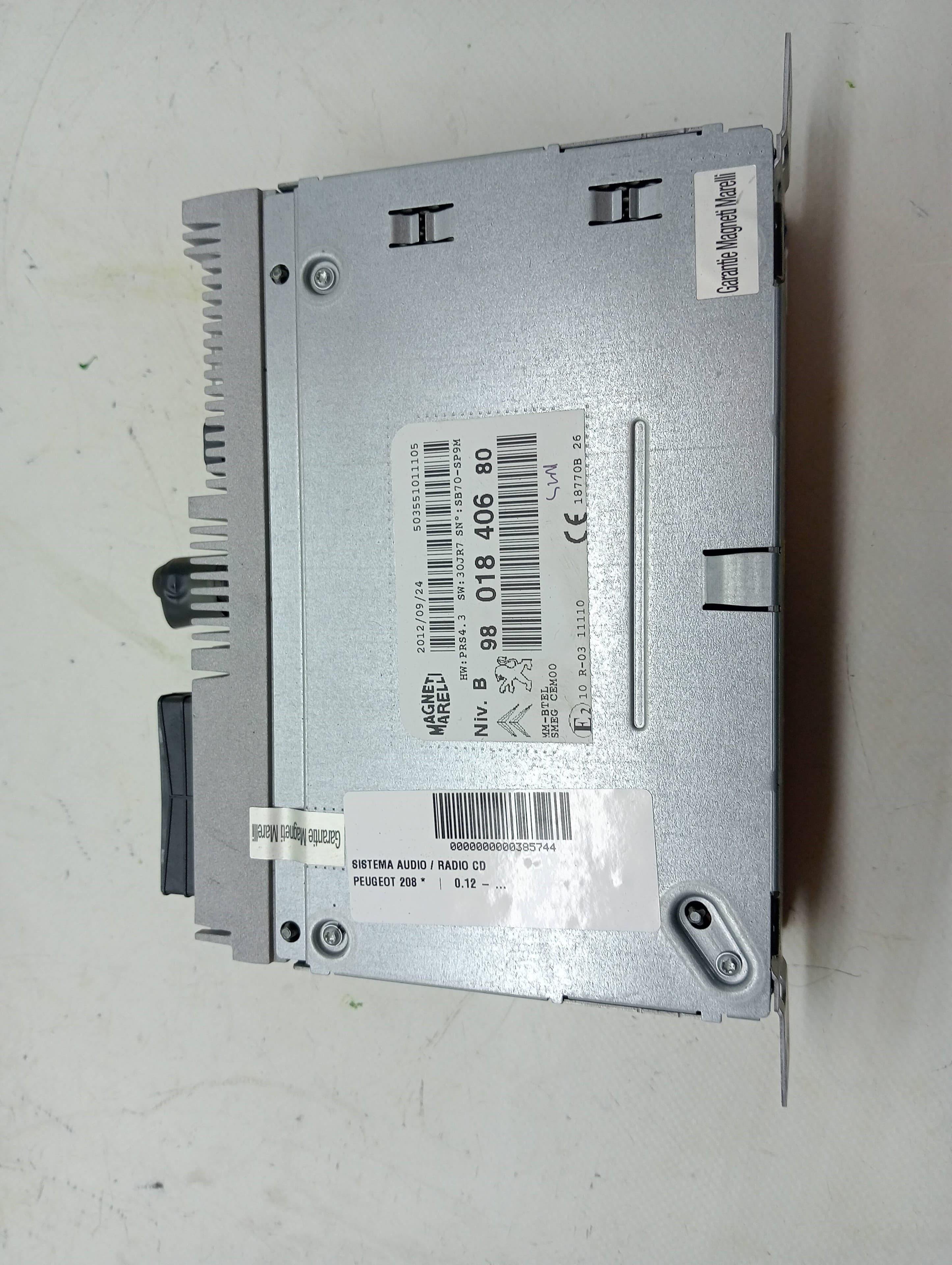 Sistema audio / radio cd PEUGEOT 208 3