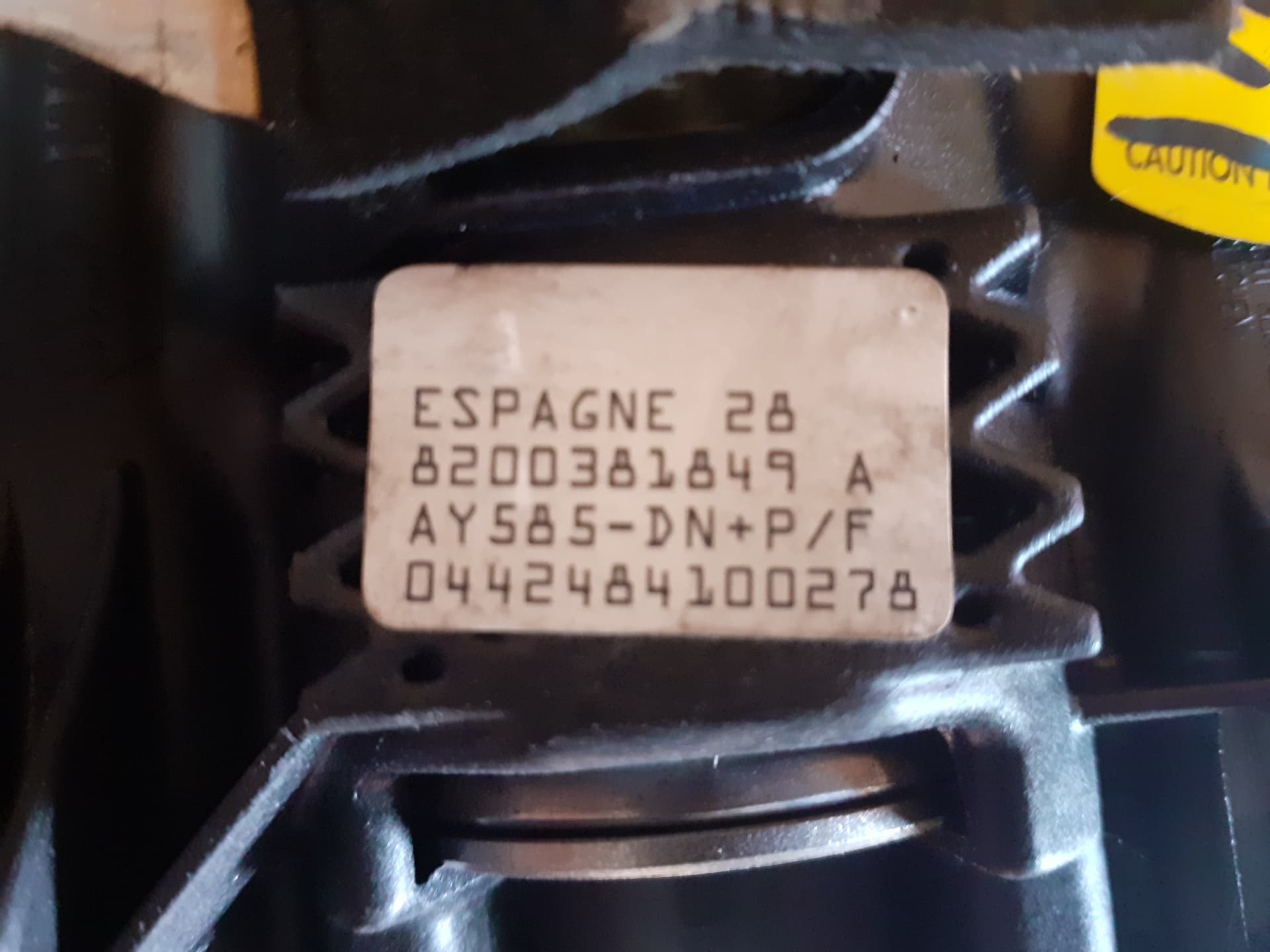 Airbag delantero izquierdo RENAULT MEGANE II BERLINA 5P 2