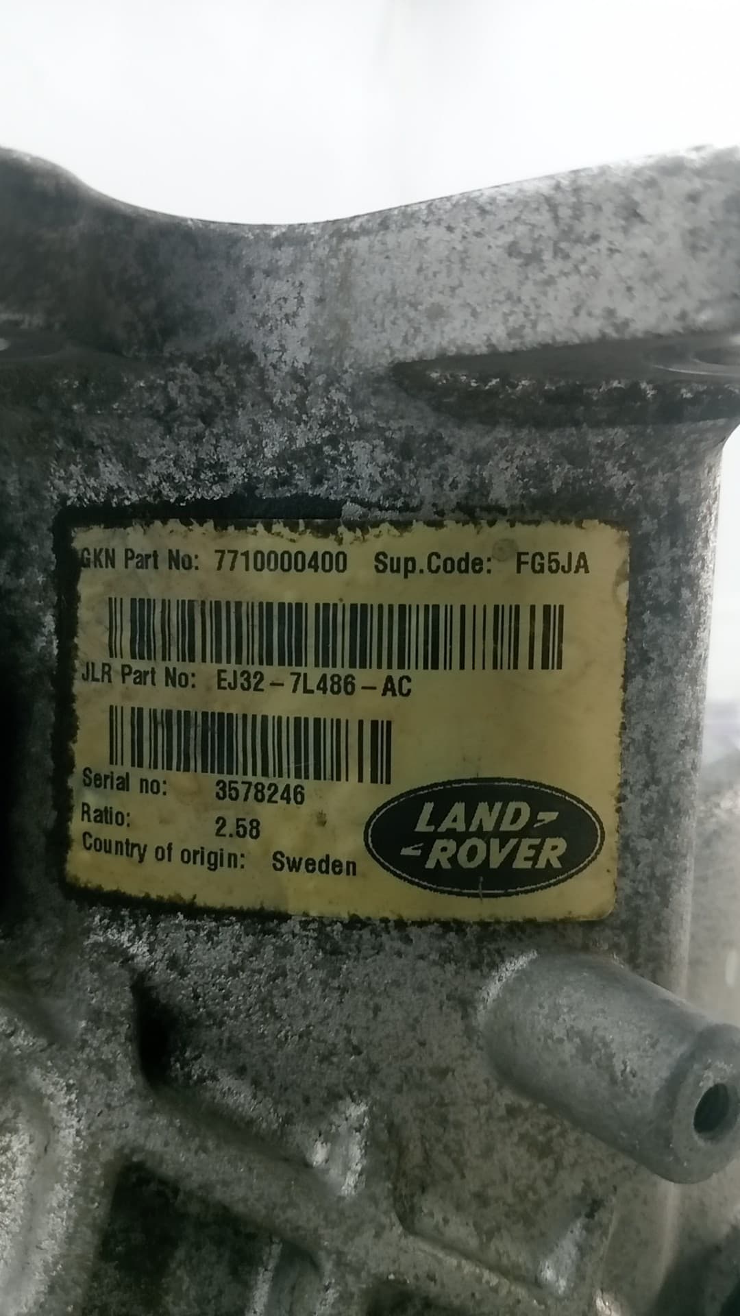 Diferencial delantero LAND ROVER RANGE ROVER EVOQUE 4