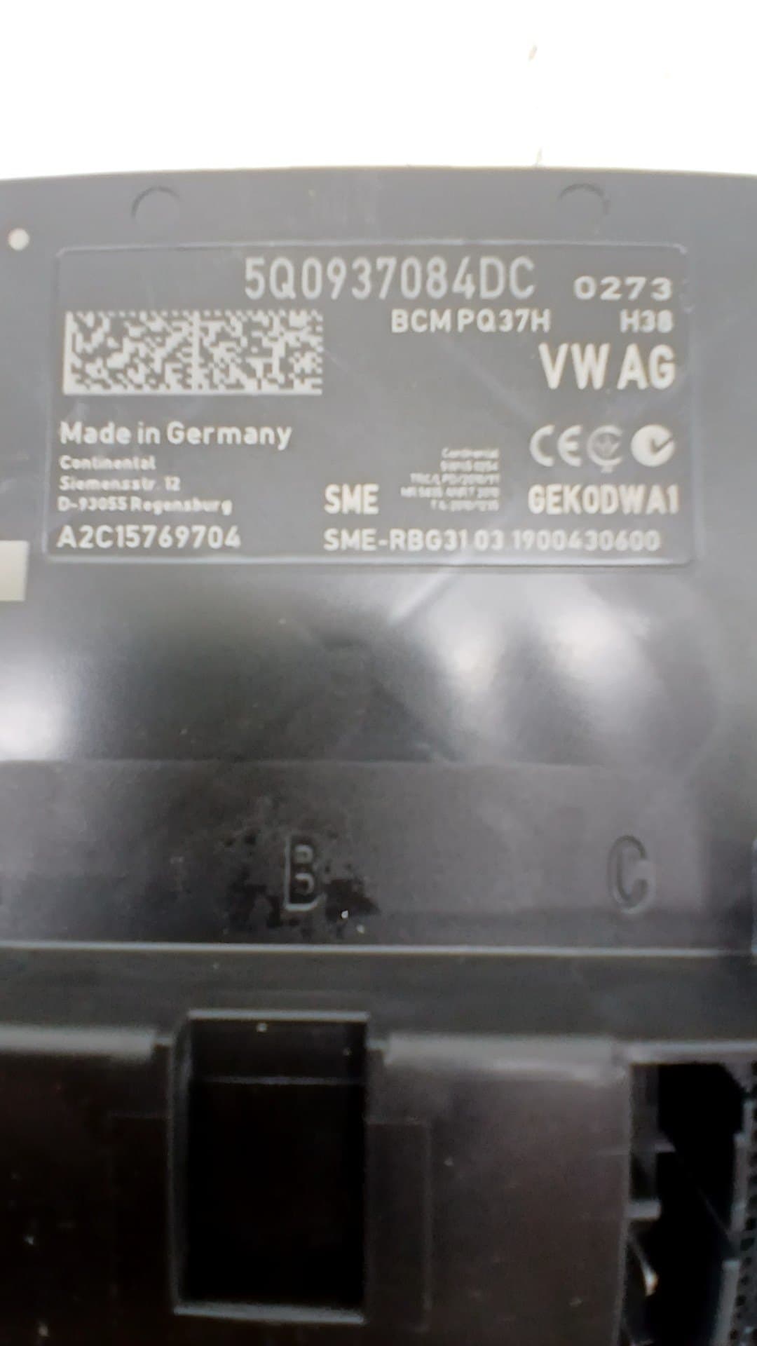 Recambio AUDI A1 SPORTBACK (GBA) ref. 5Q0937084DC 2