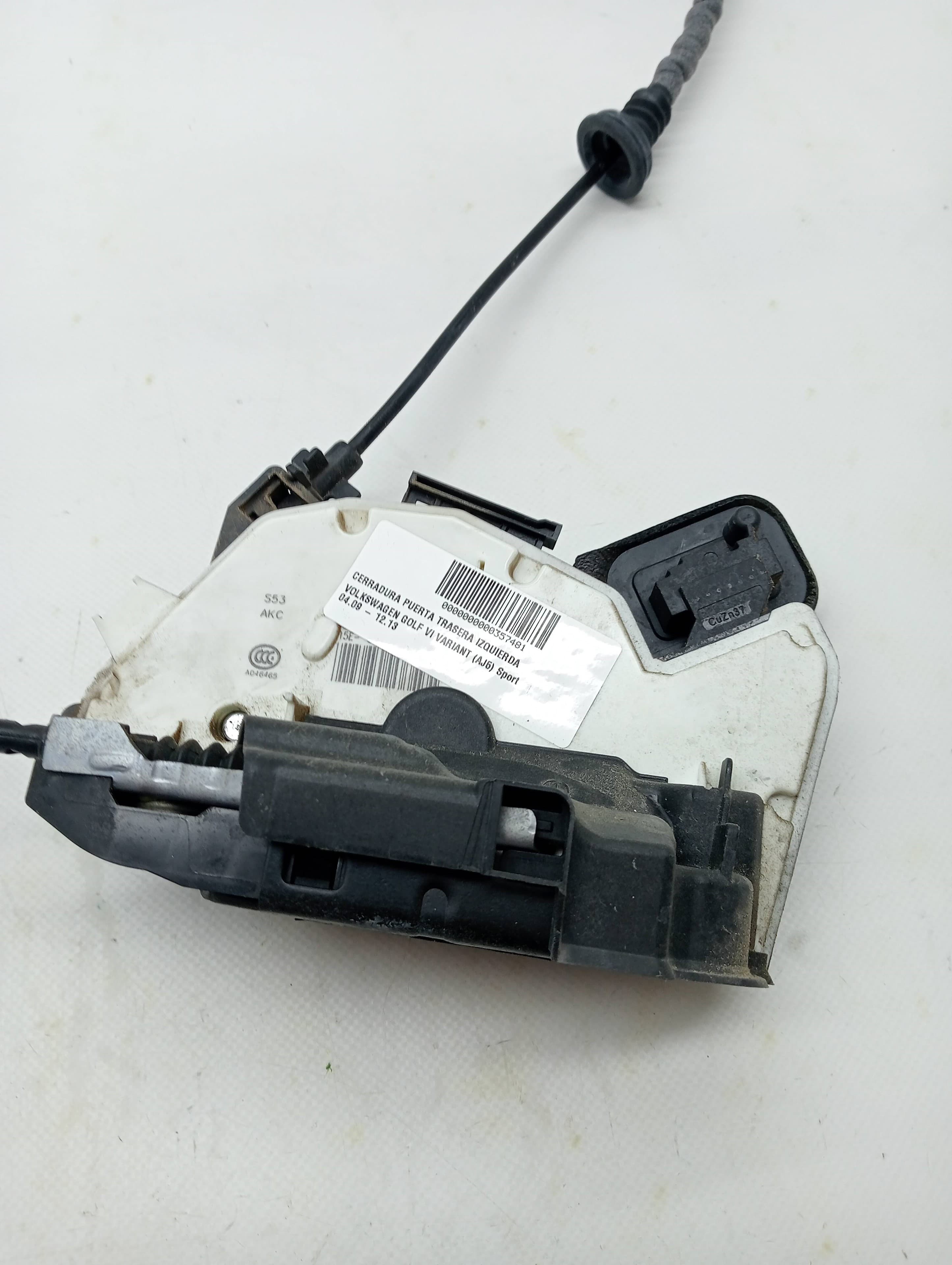 Cerradura puerta trasera izquierda VOLKSWAGEN GOLF VI VARIANT (AJ5) 2