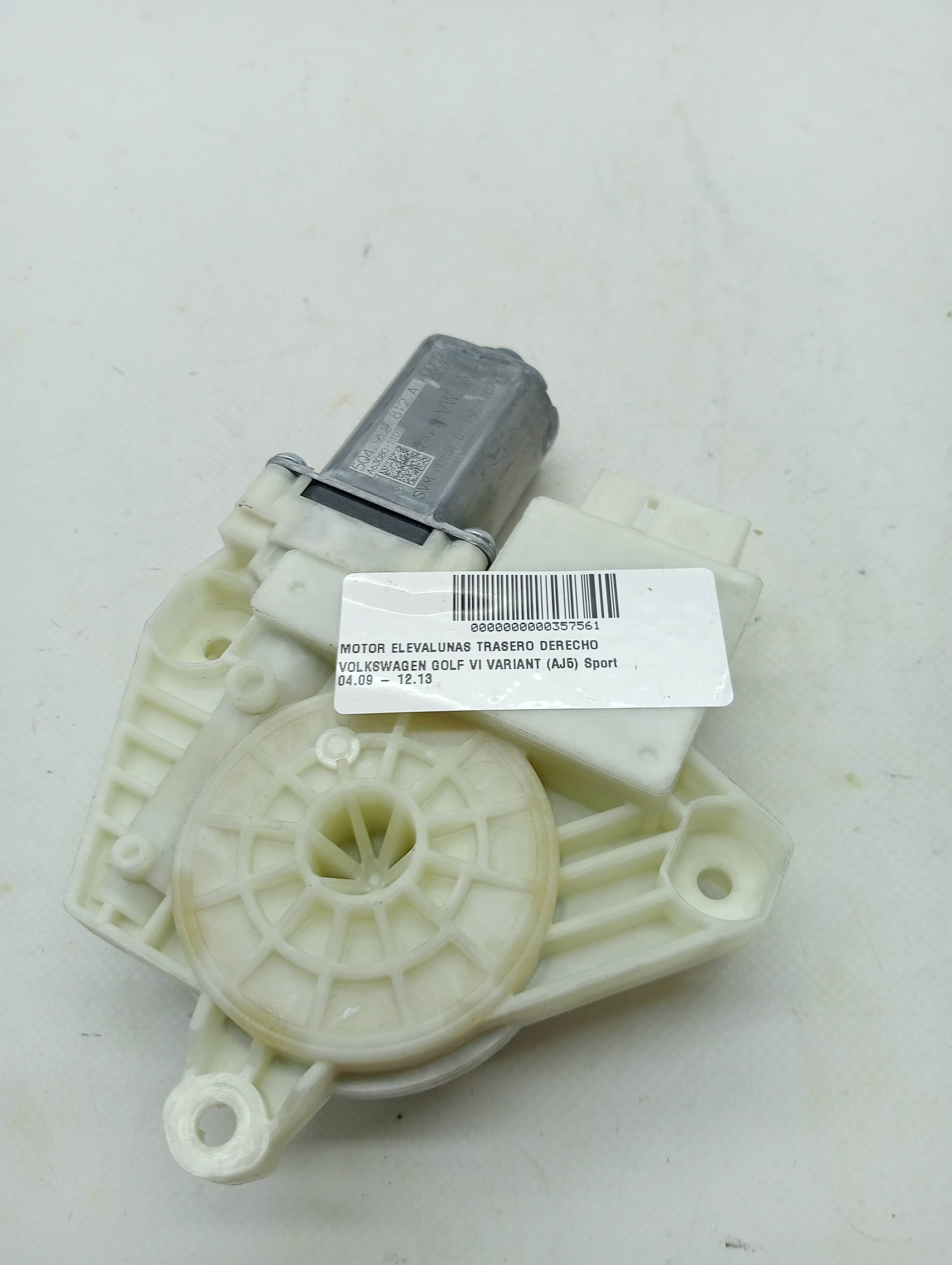 Motor elevalunas trasero derecho VOLKSWAGEN GOLF VI VARIANT (AJ5)