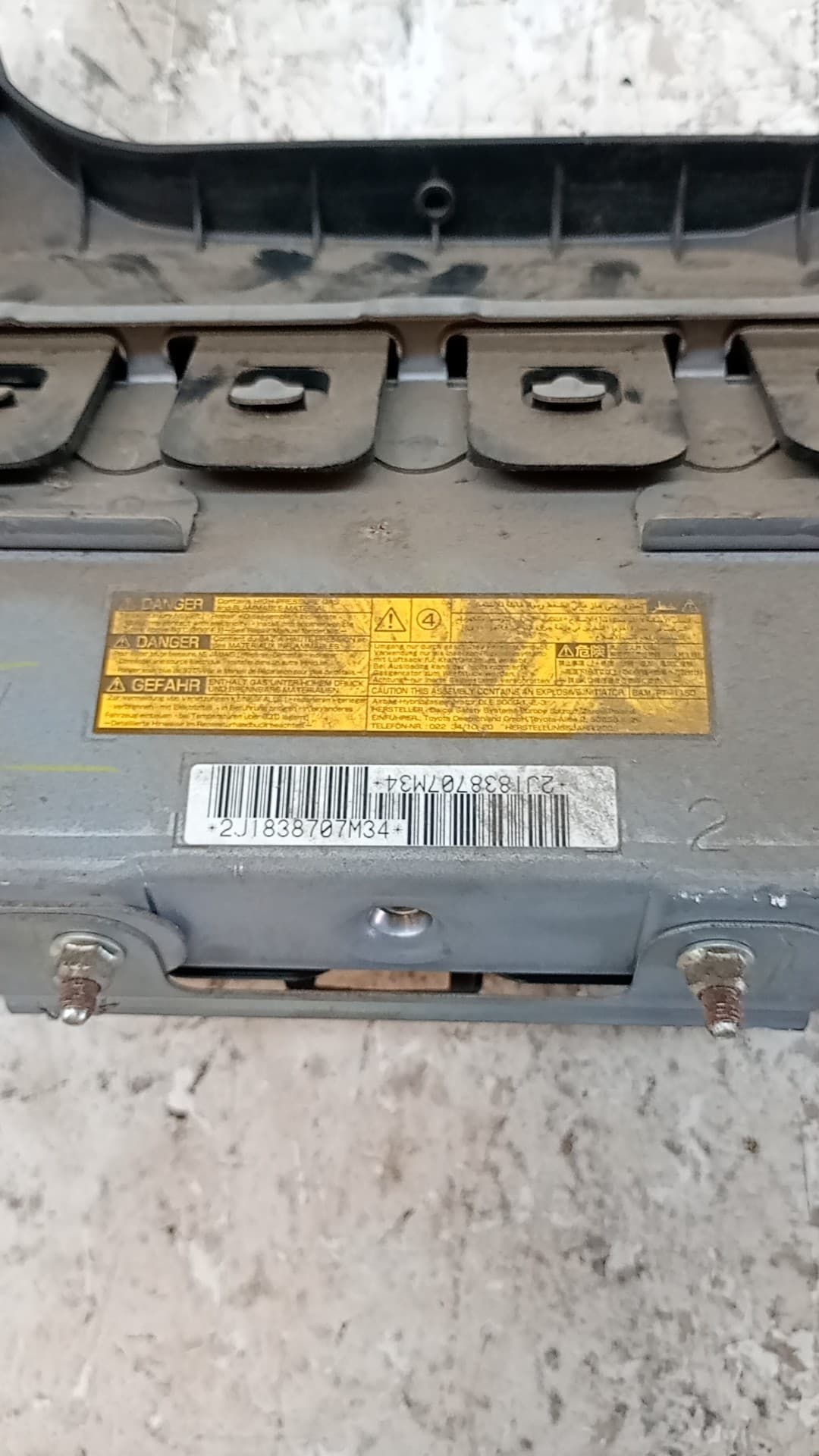 Airbag delantero derecho TOYOTA AURIS 2