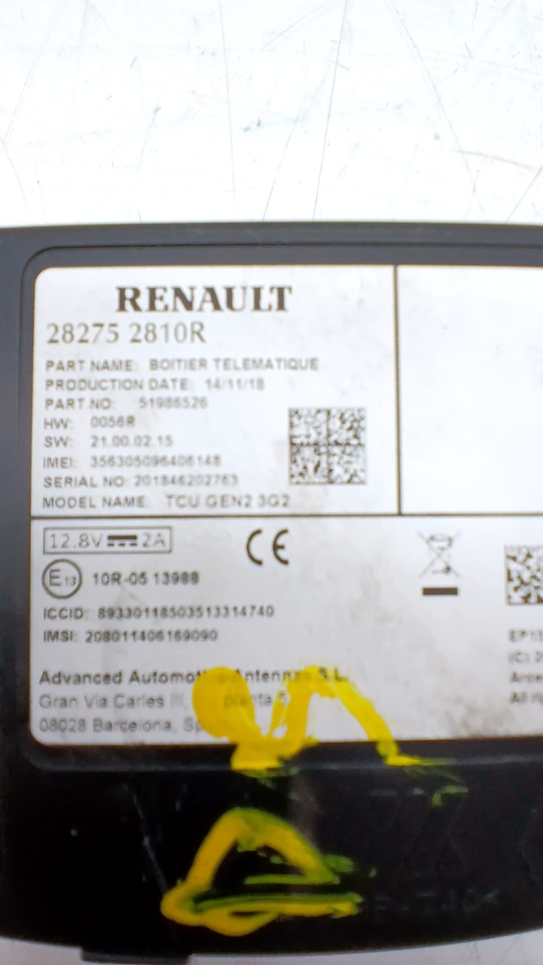 Modulo electronico SMART FORTWO COUPE 2