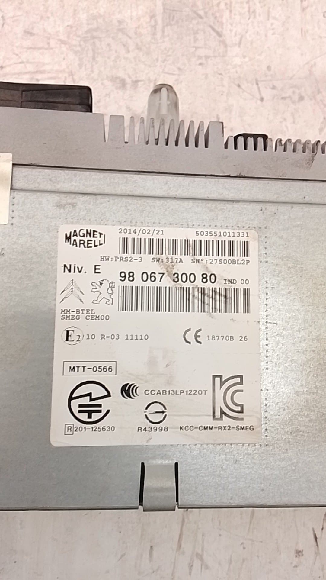 Sistema audio / radio cd PEUGEOT 208 (P2) 3
